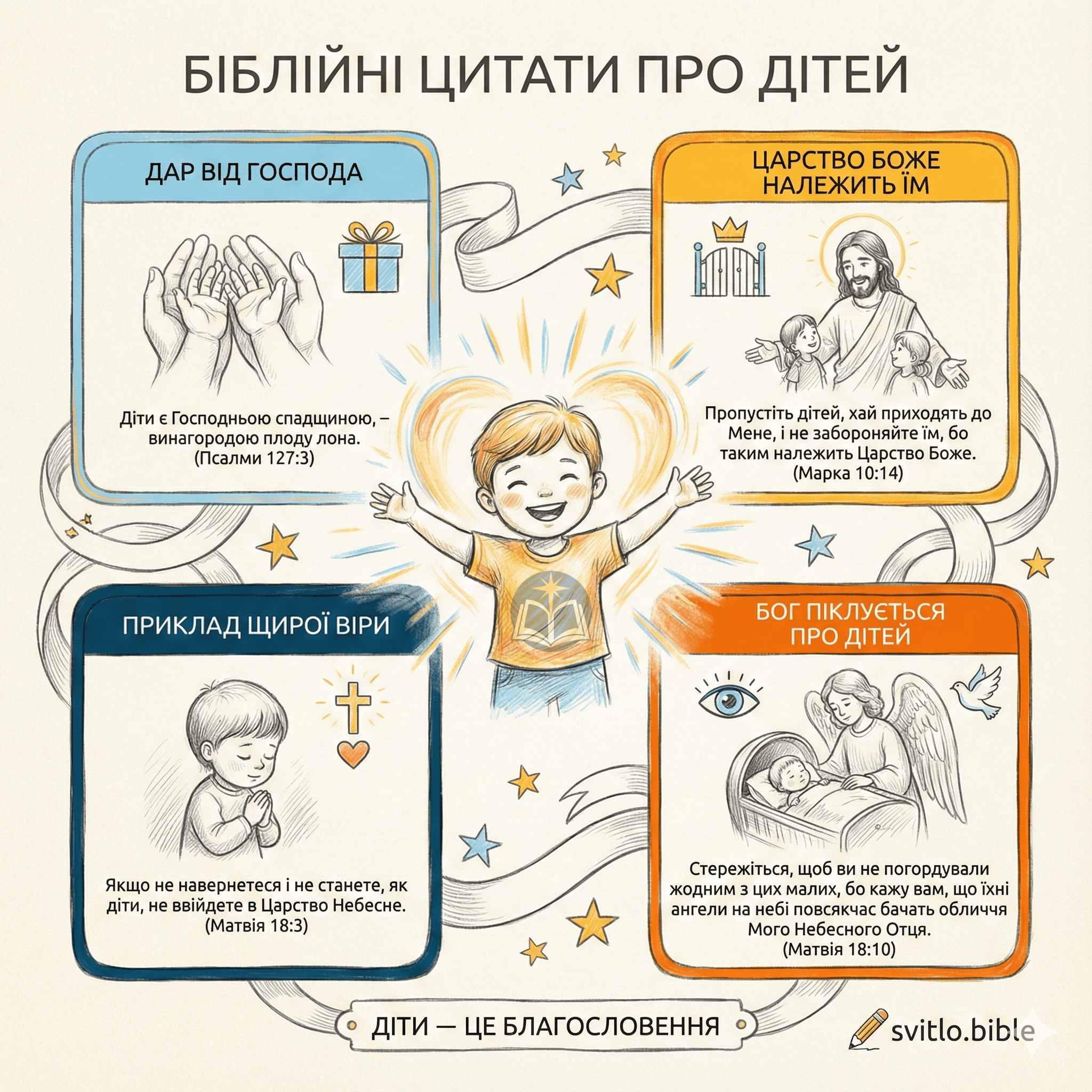 Біблійні цитати про дітей