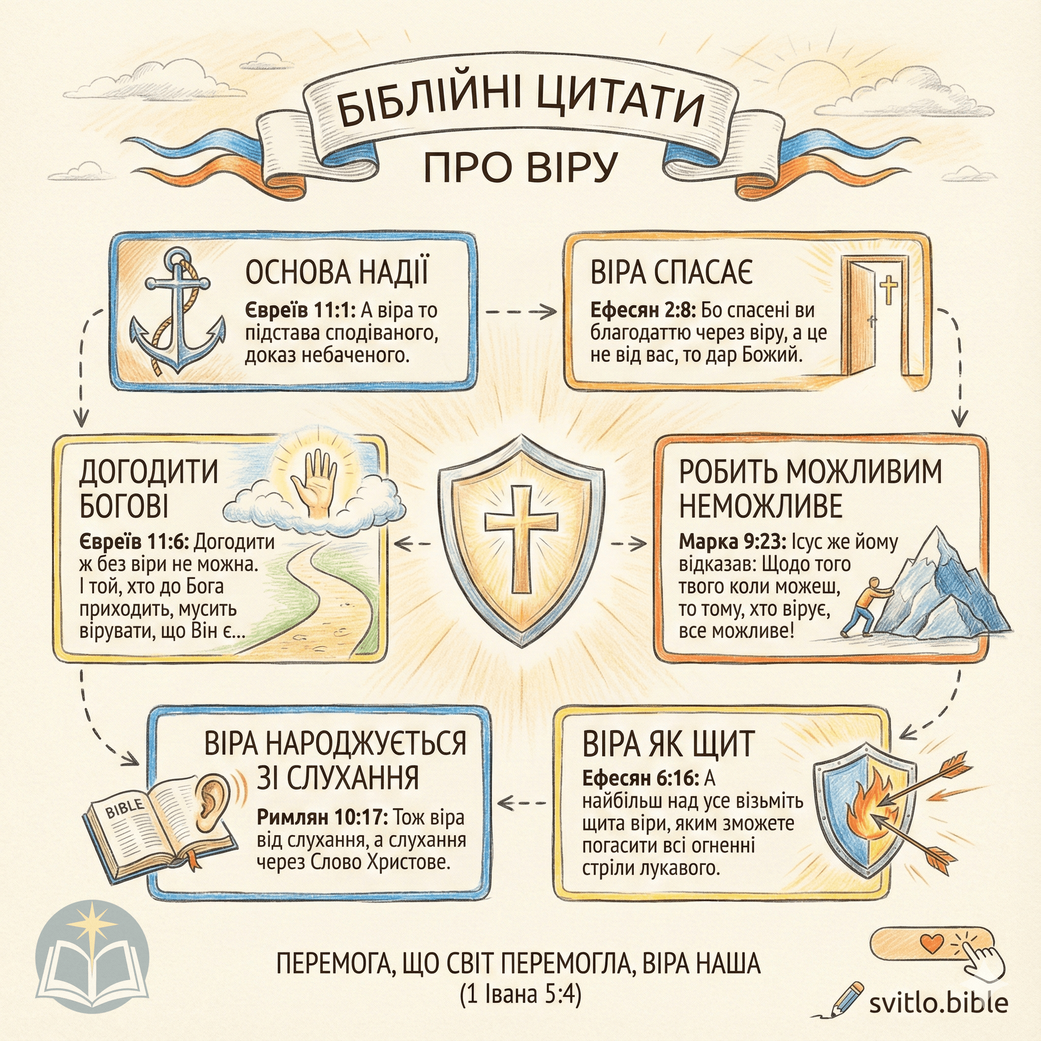вірші з Біблії про віру
