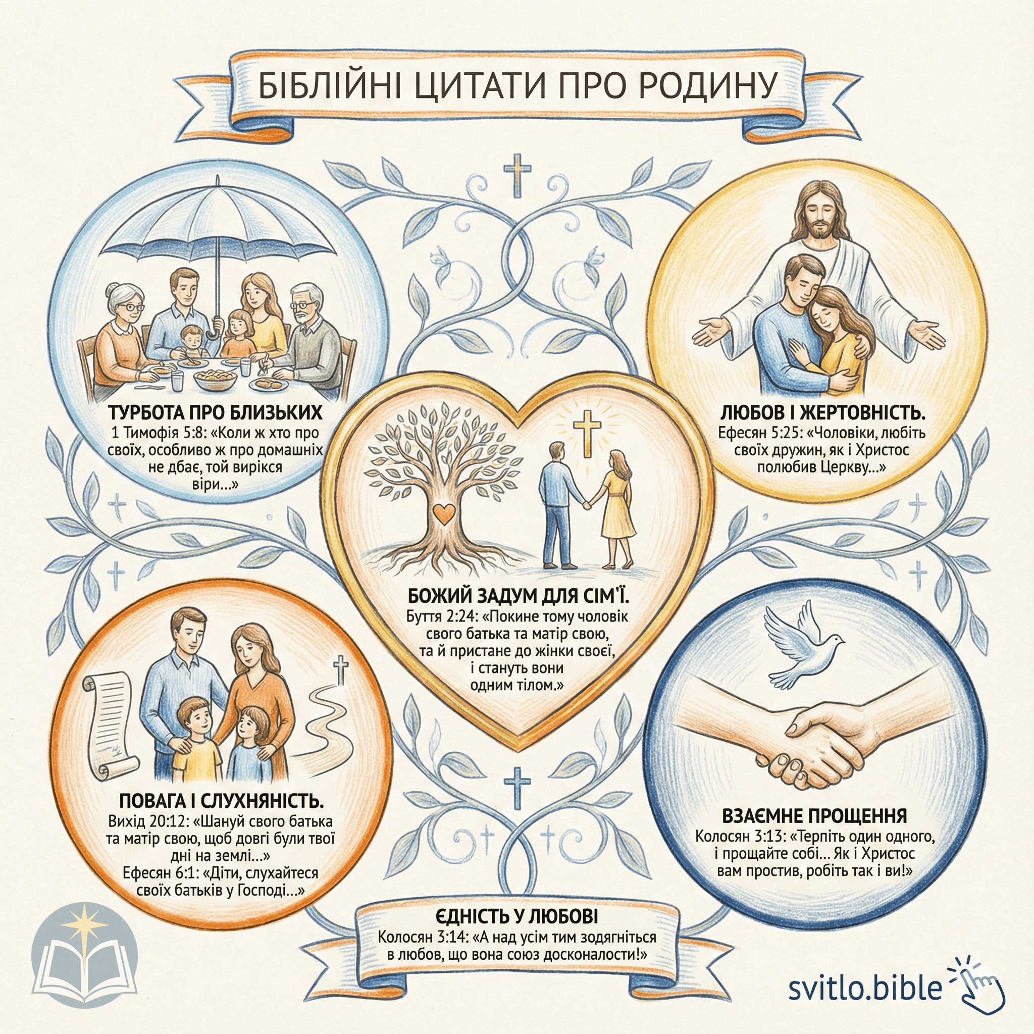 цитати з Біблії про сім’ю, родину