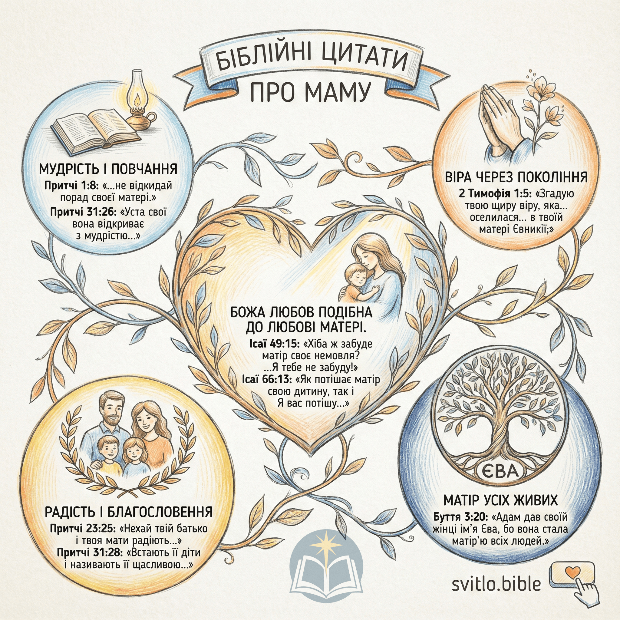 цитати з Біблії про матір