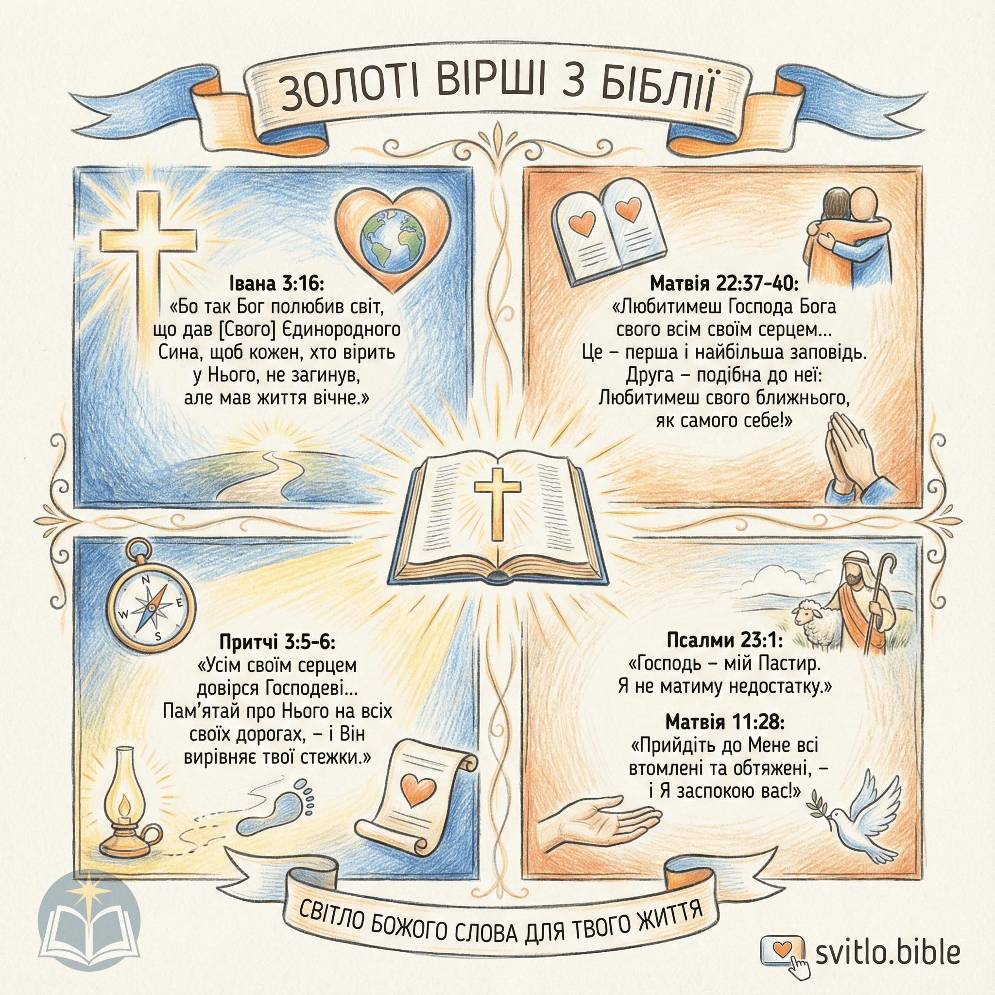 золоті вірші з Біблії