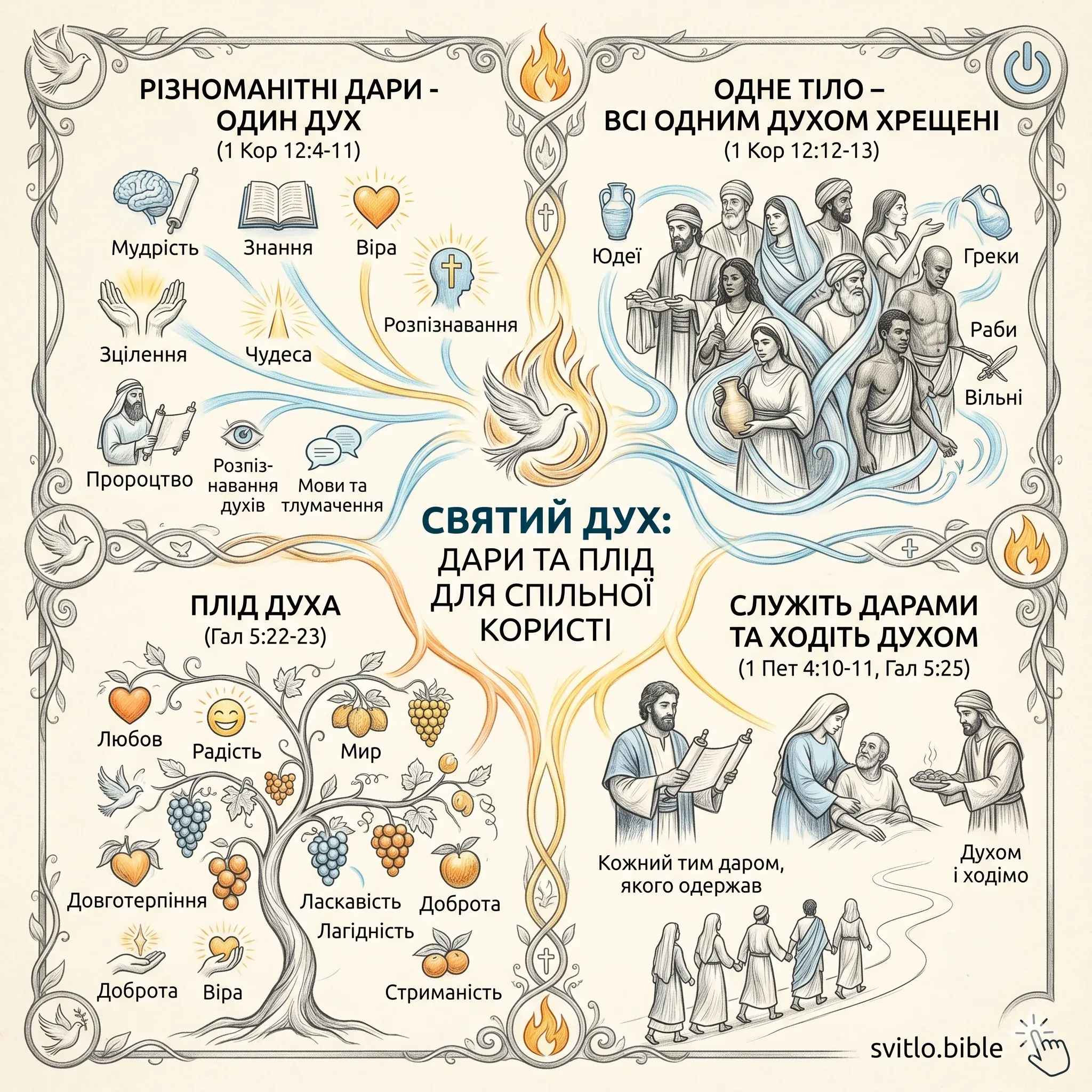 плоди, дари і прояви Духа Святого