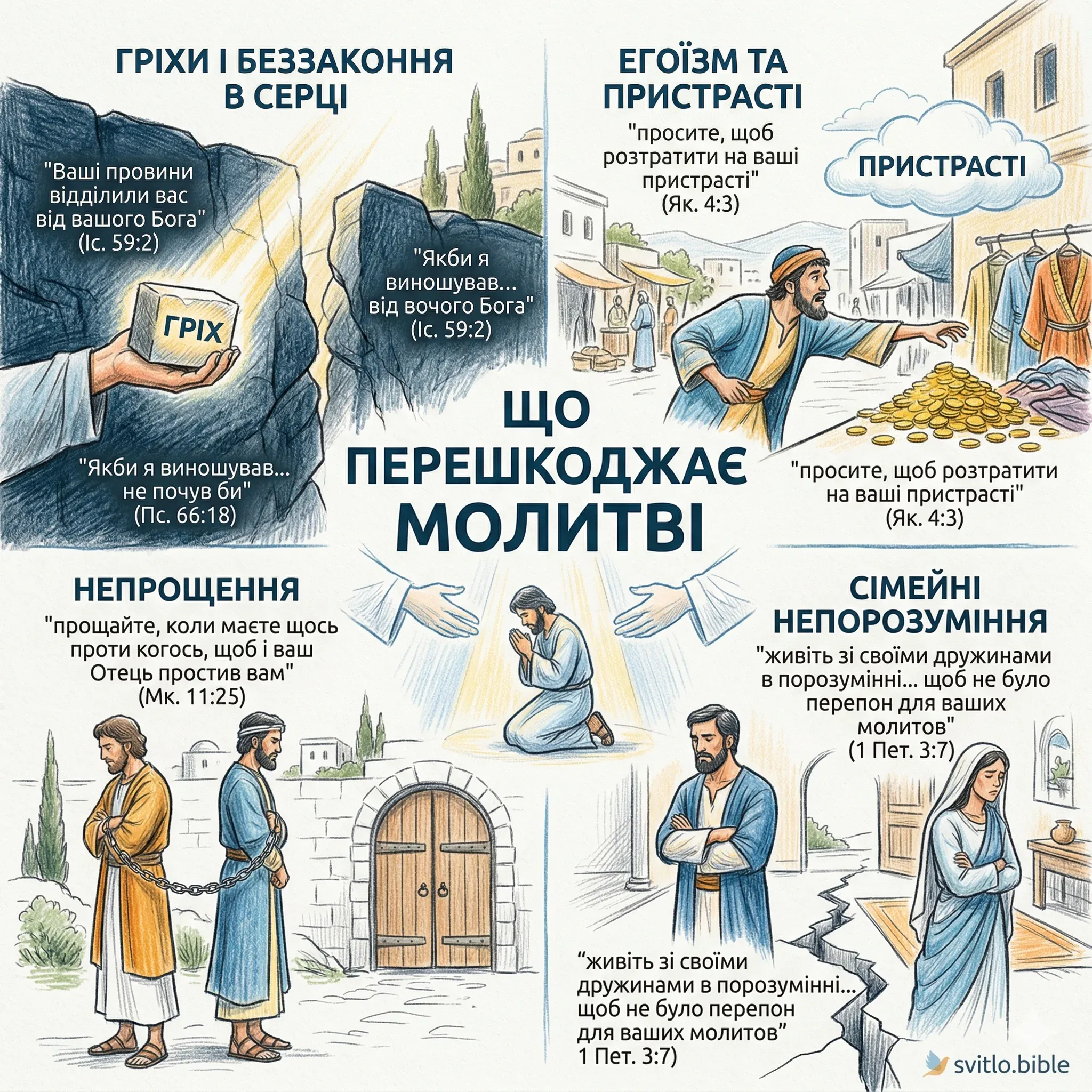 перешкоди для молитви