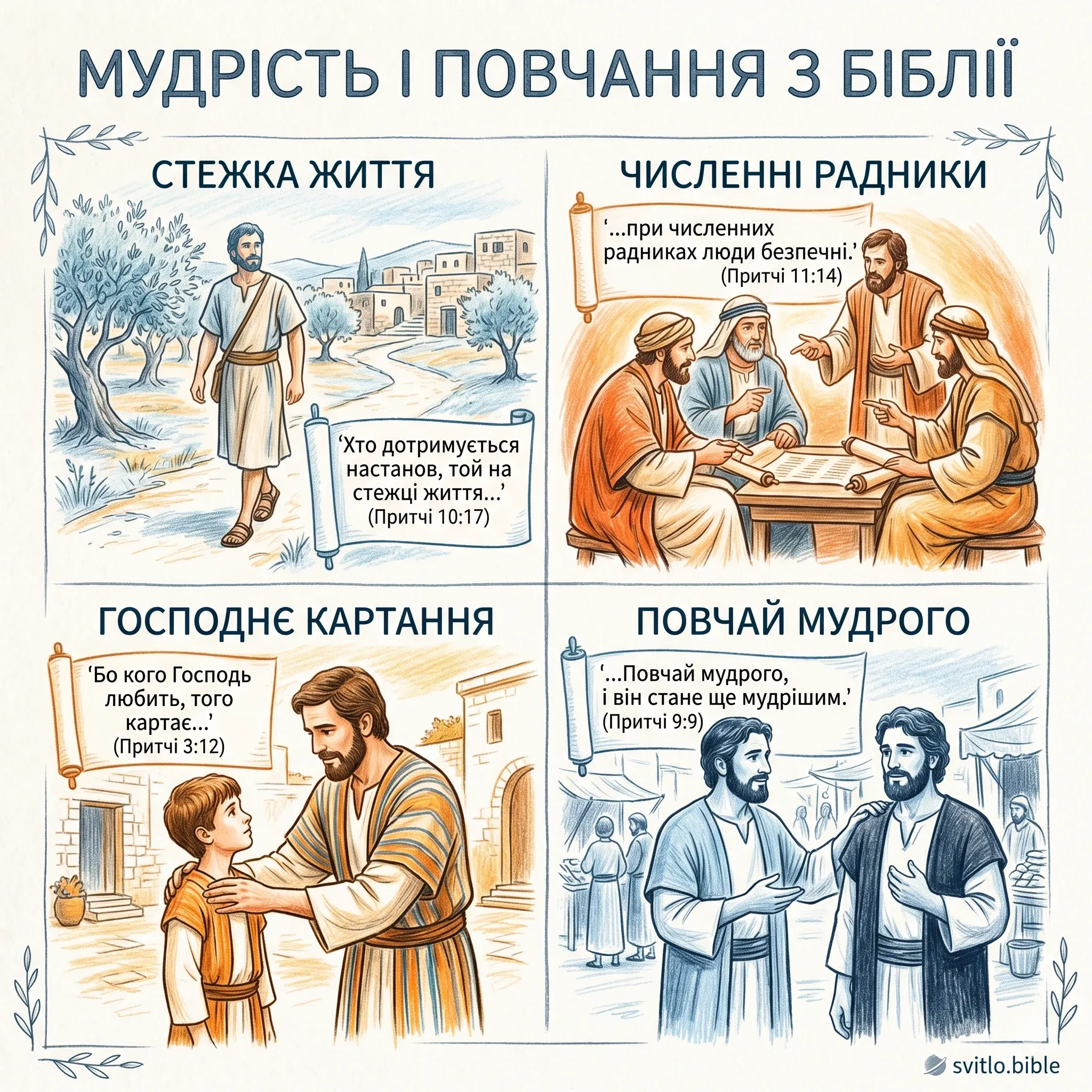 мудрість і повчання в Біблії