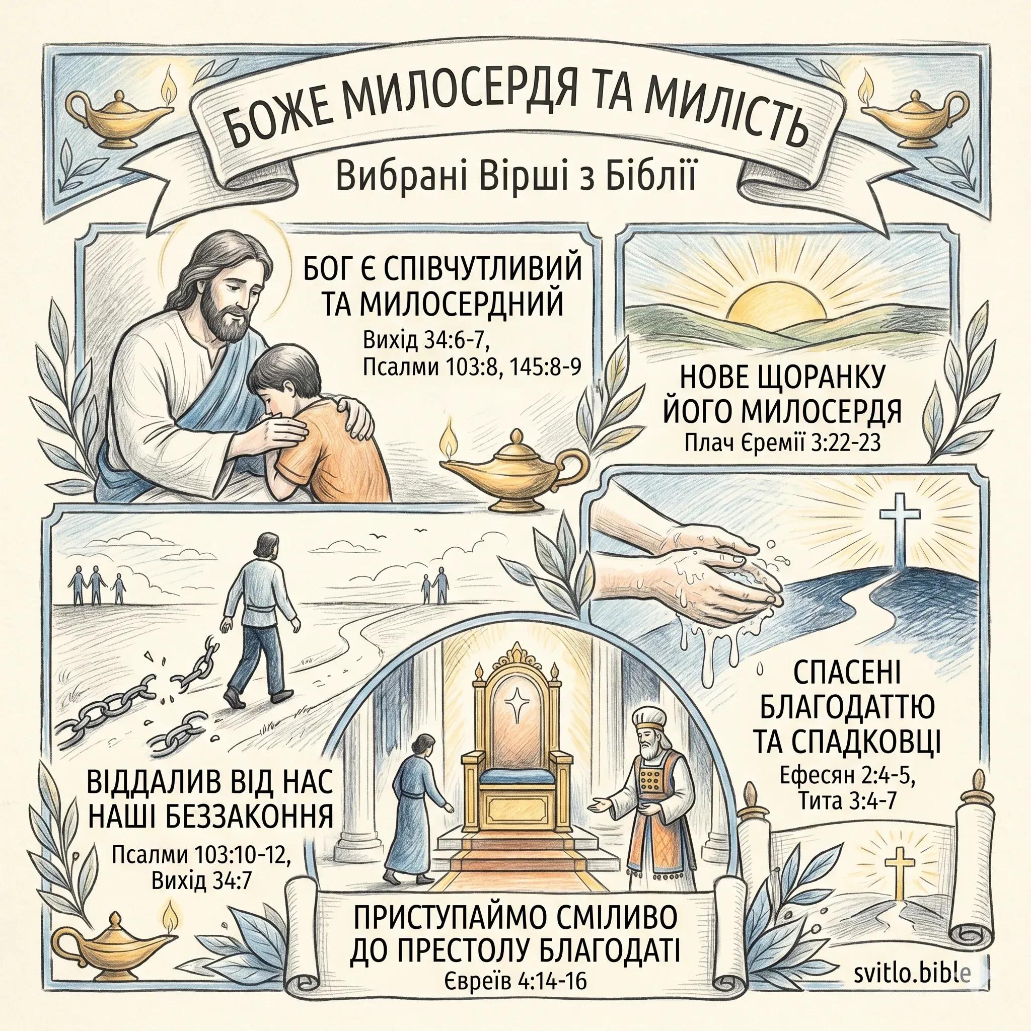 Біблійні вірші про Боже милосердя