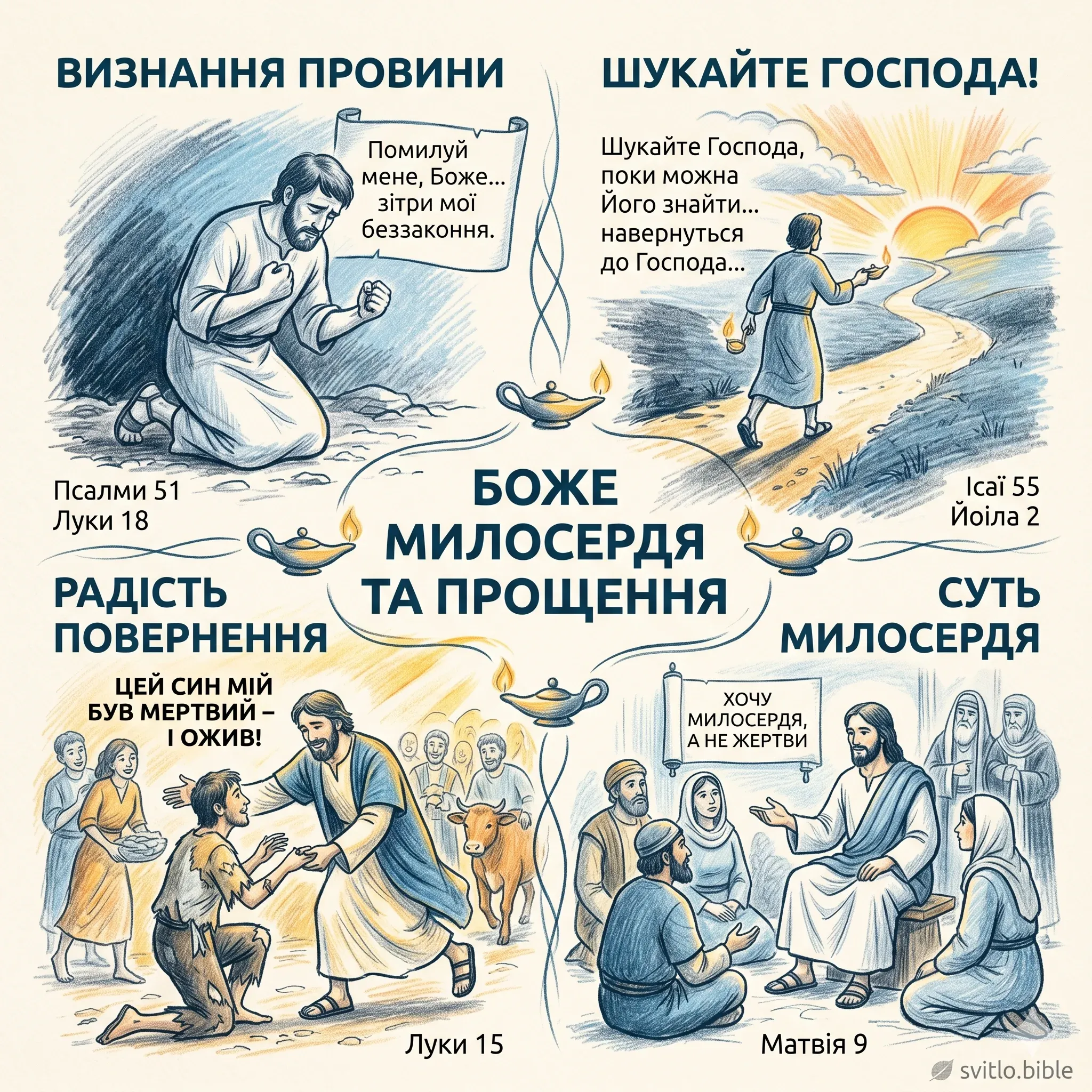 Біблія про милосердя і прощення