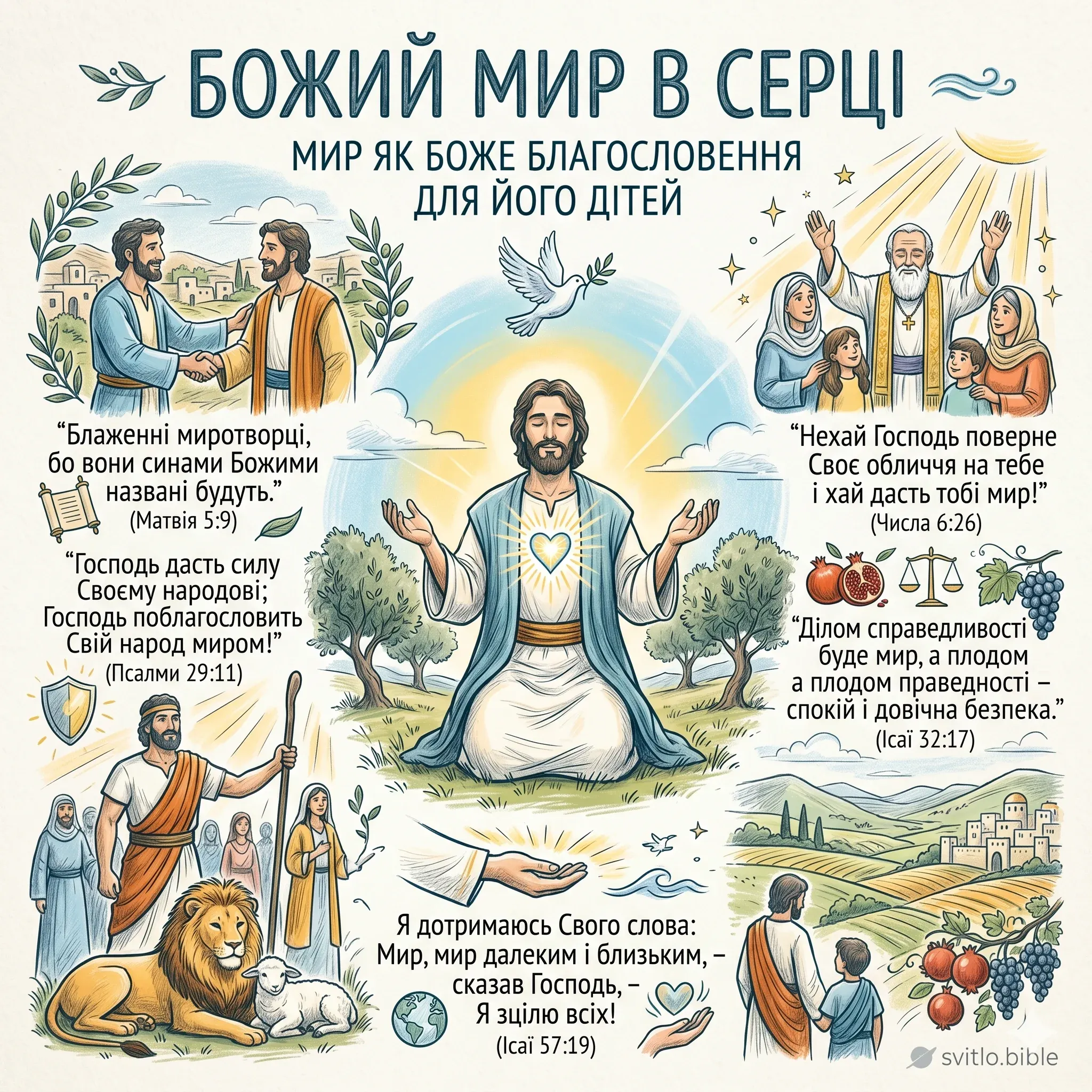 мир як Боже благословення