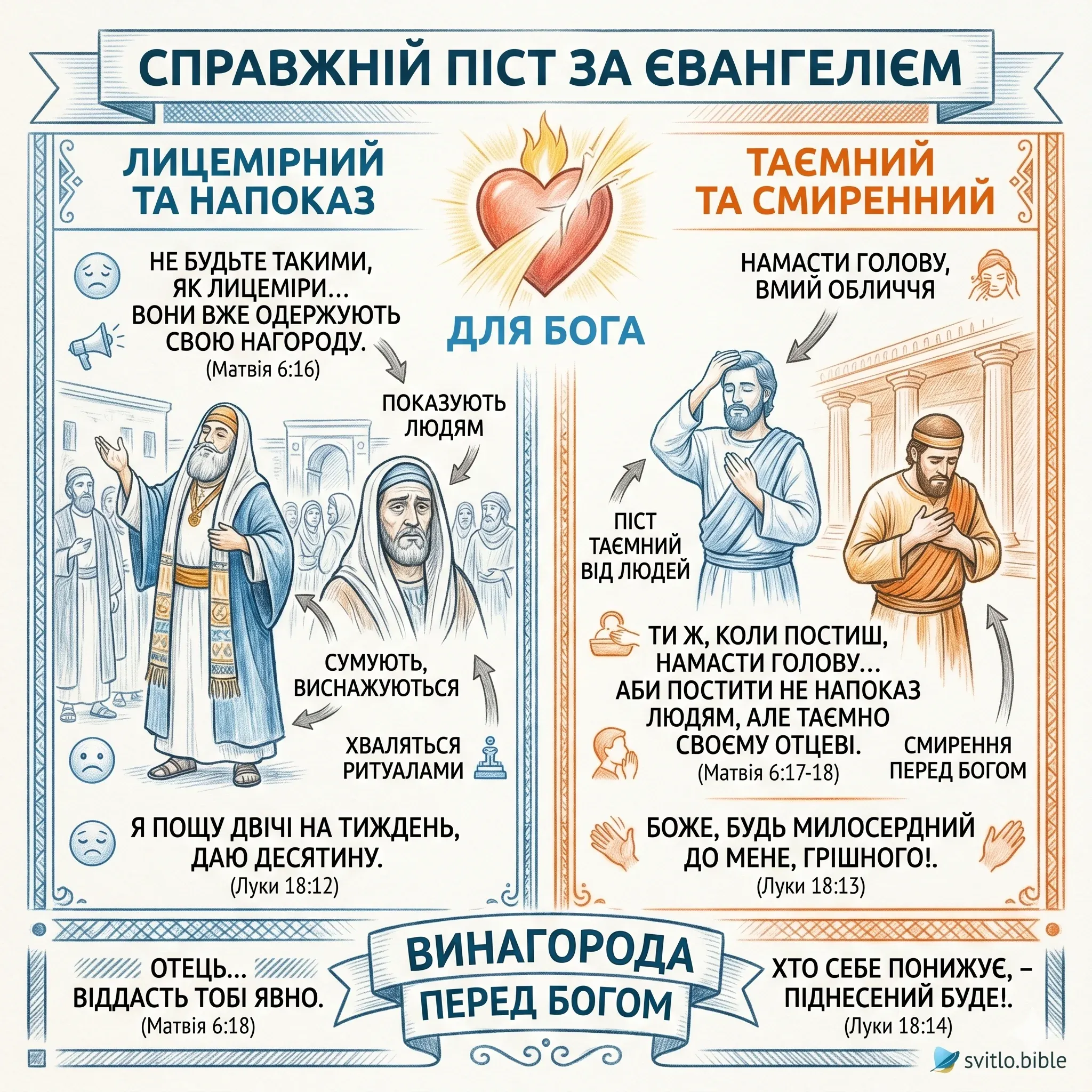 що каже Біблія про справжній піст