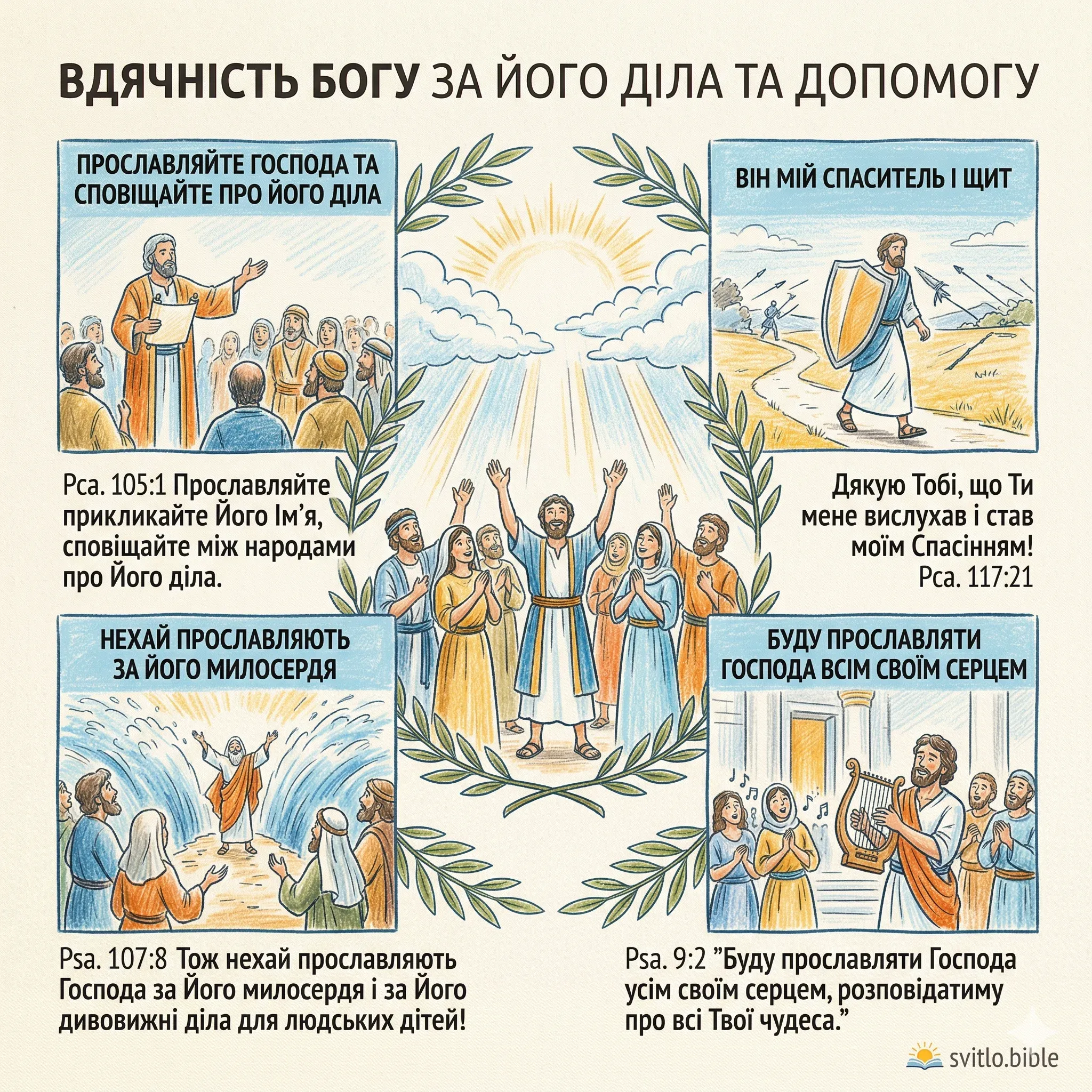 вірші з Біблії про подяку