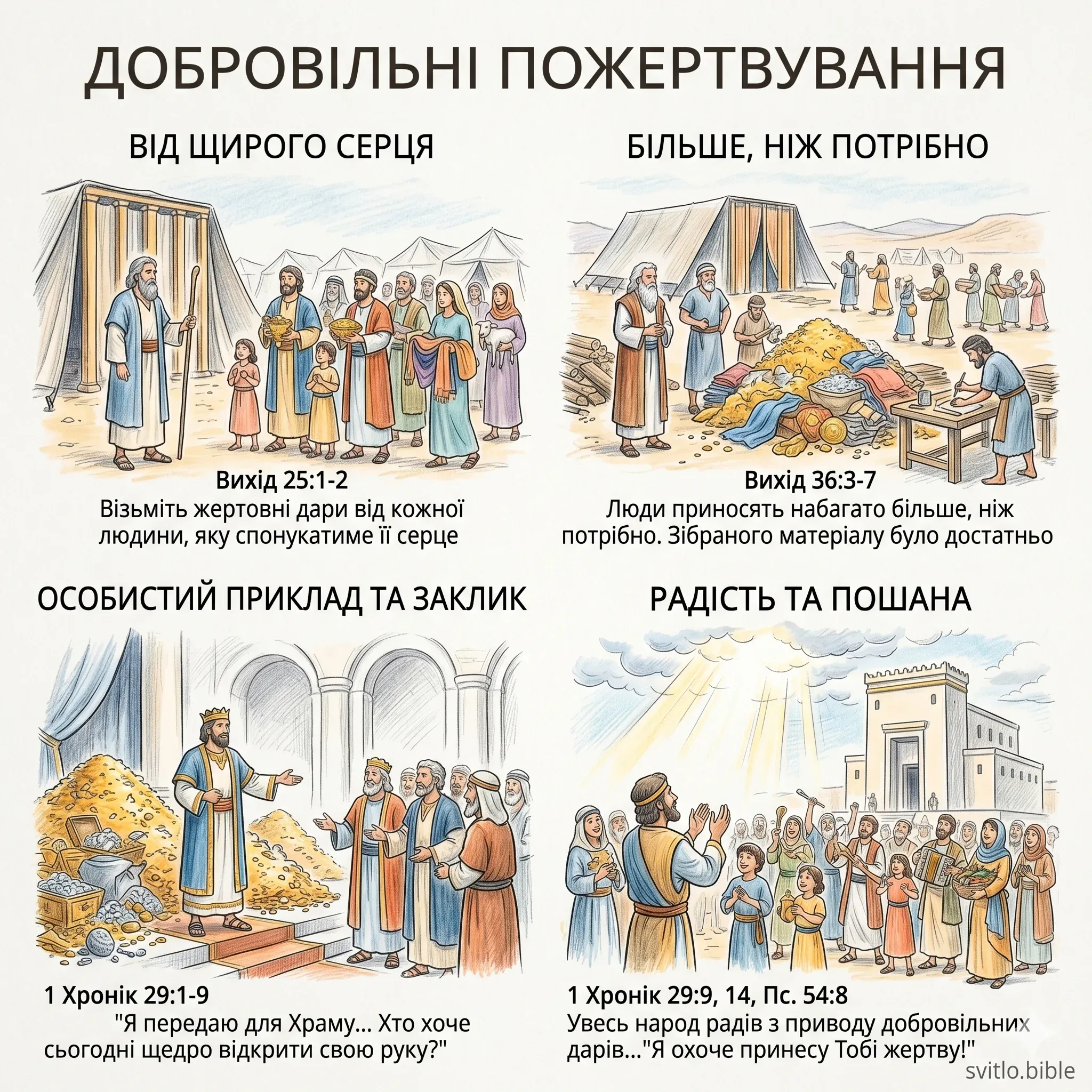 Біблія про добровільні пожертвування