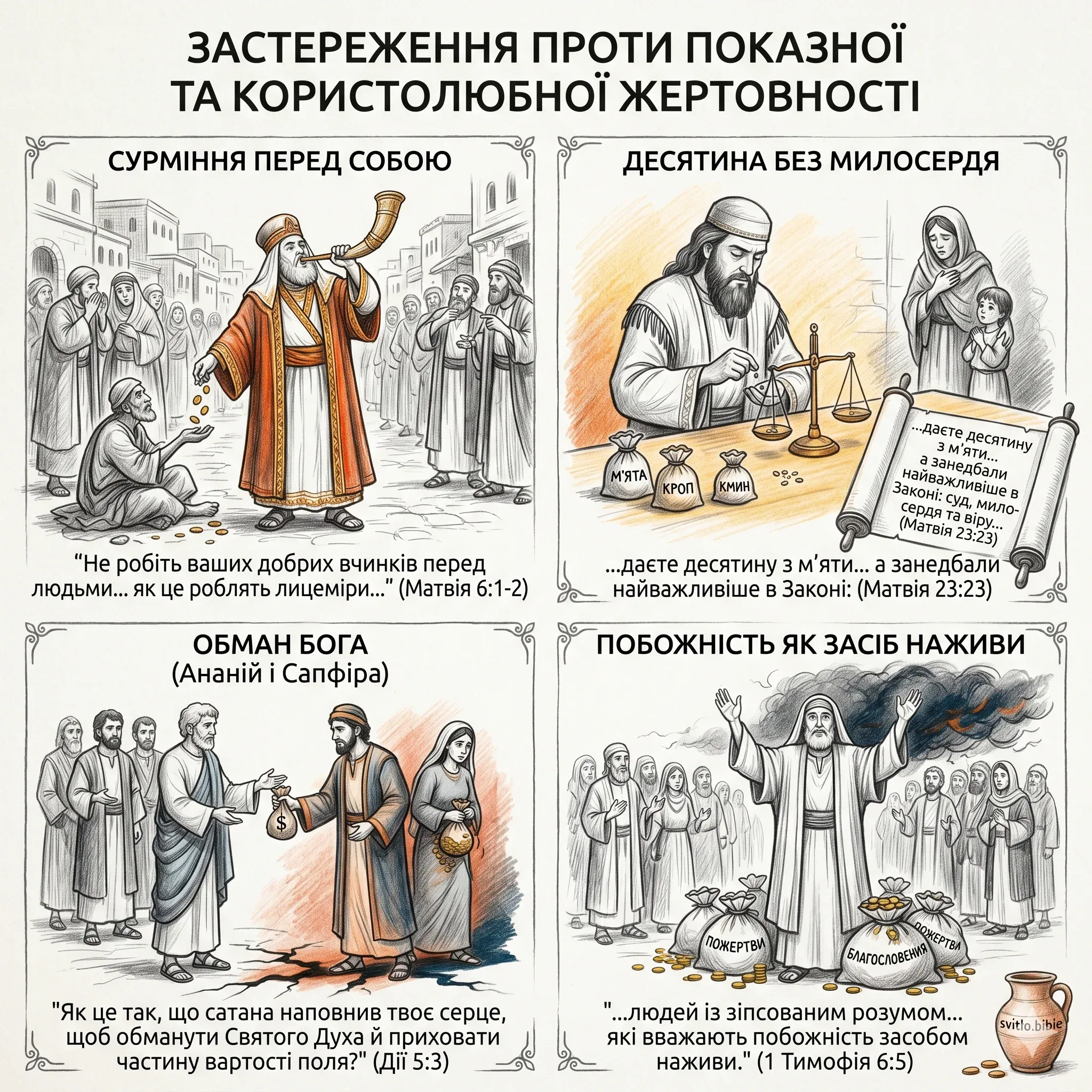 нещіри пожертви
