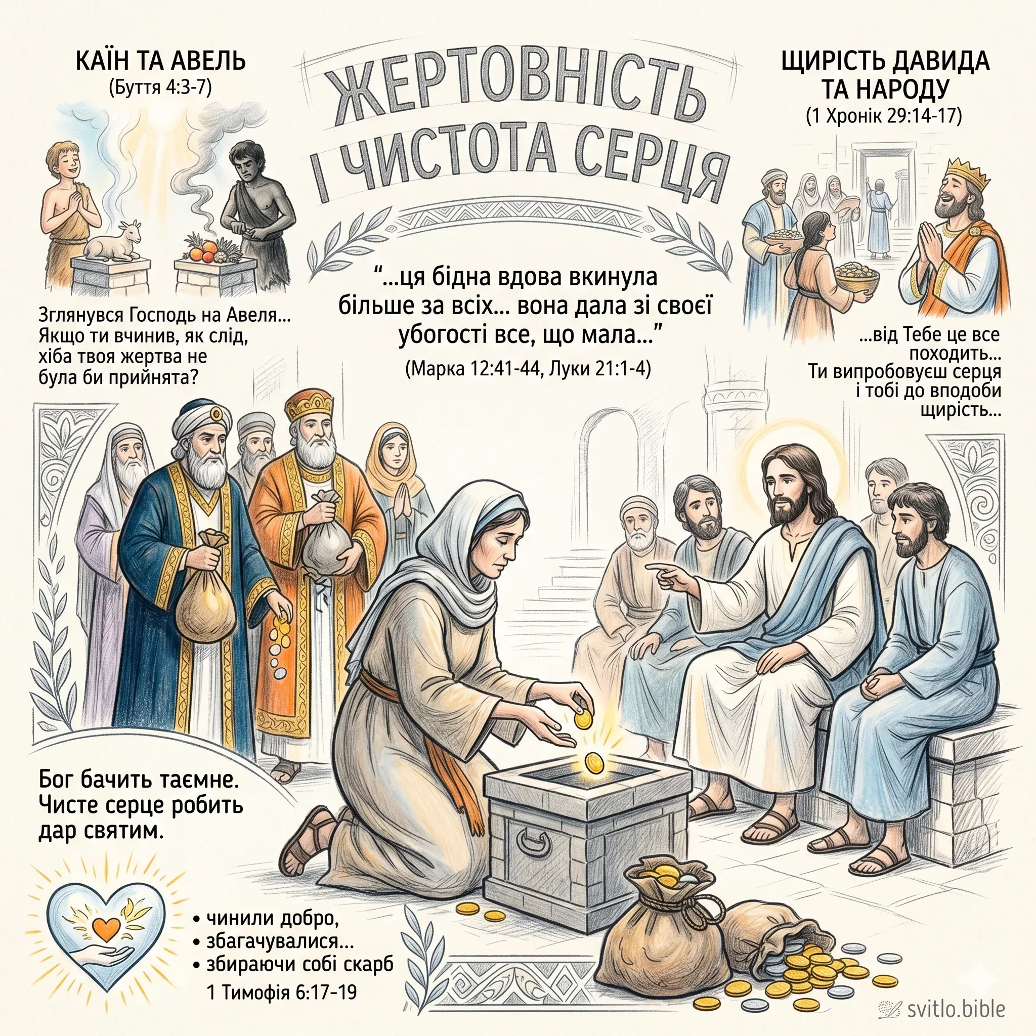 чистота серця при пожертвуванні