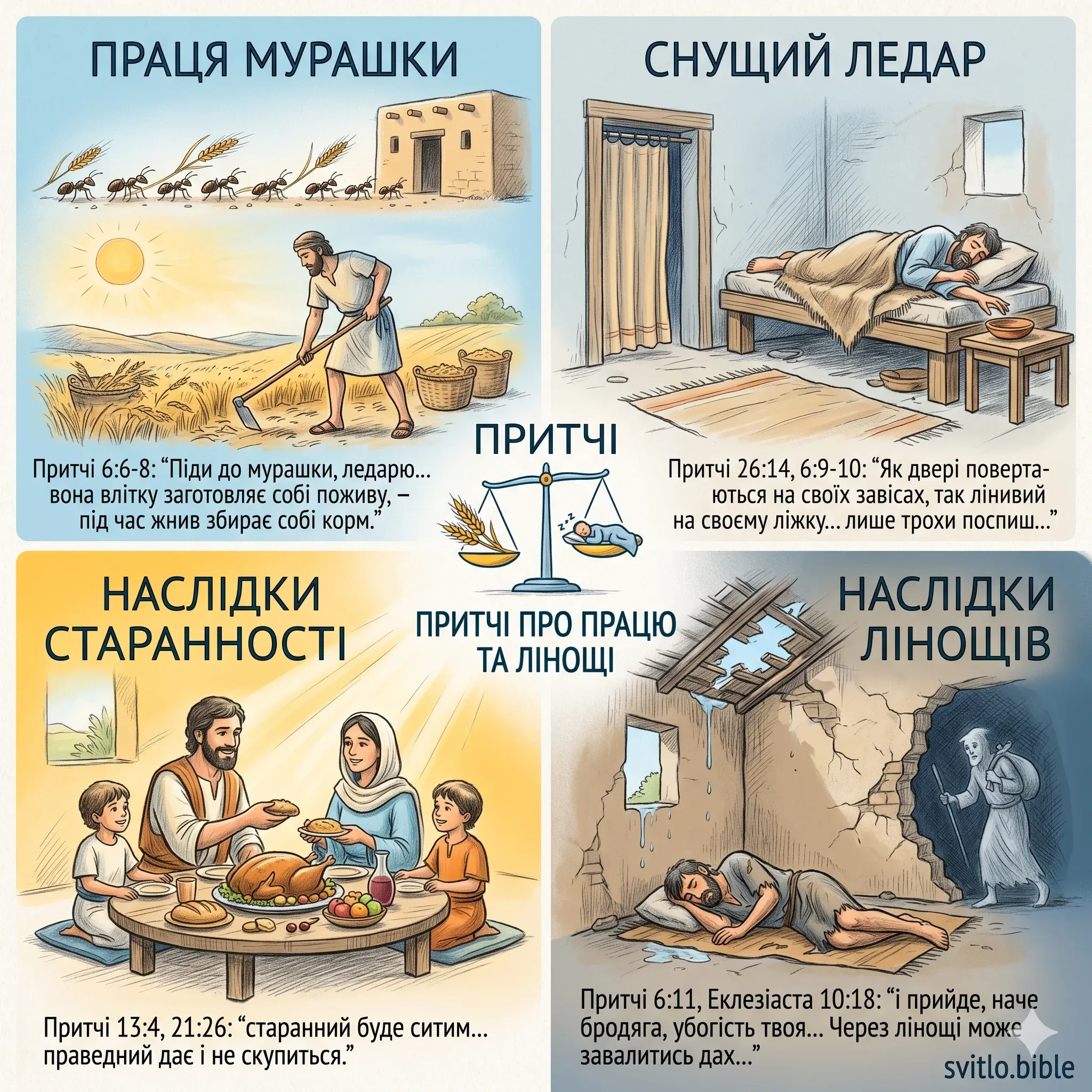 біблійні цитати про лінь