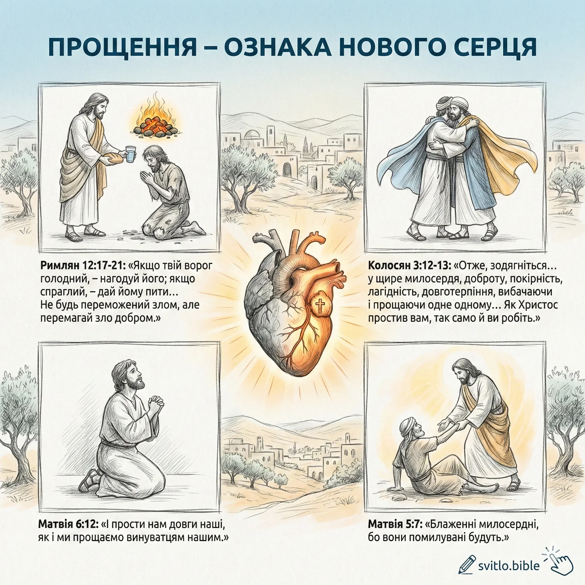 де в Біблії написано про прощення