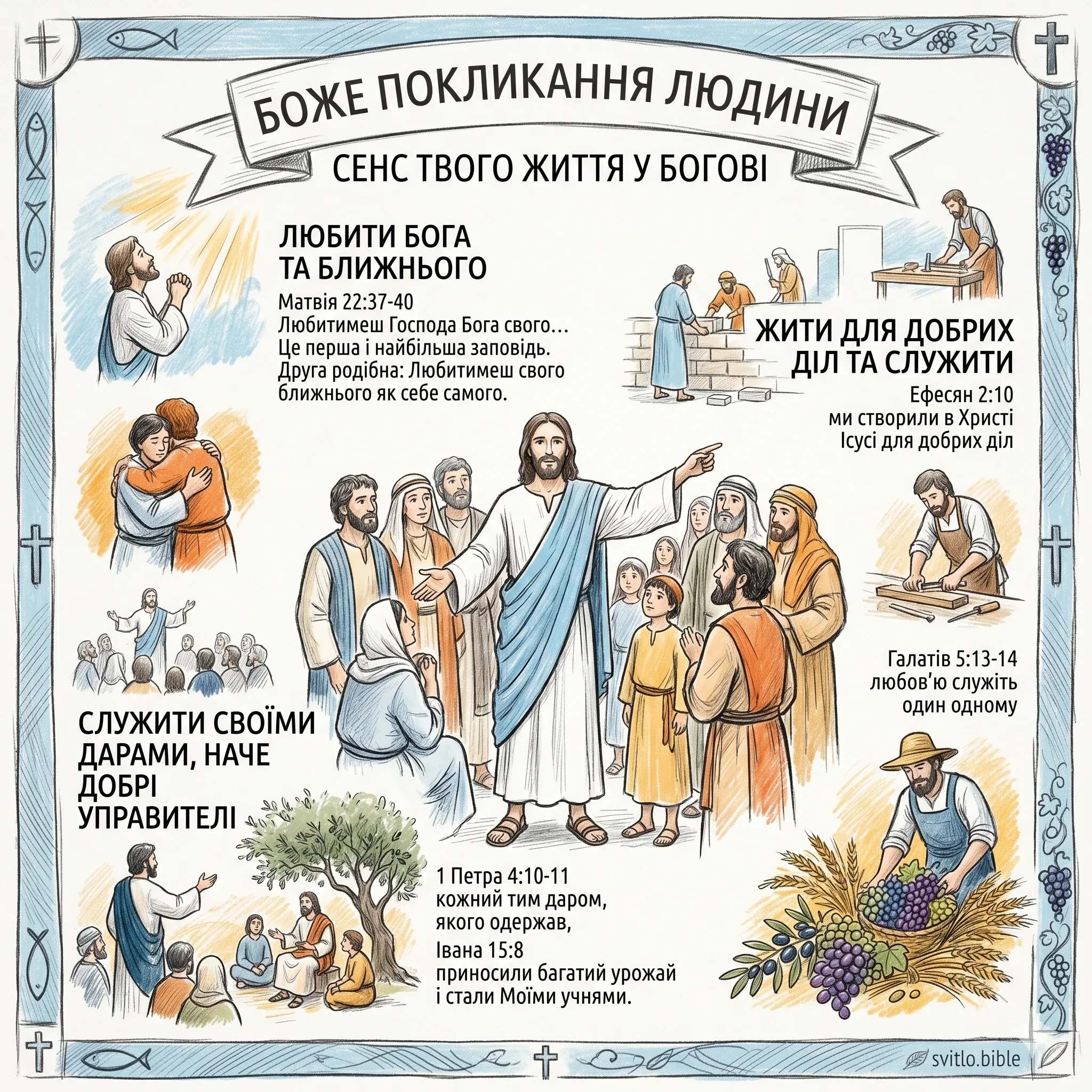 християнські Біблійні вірші про призначення людини
