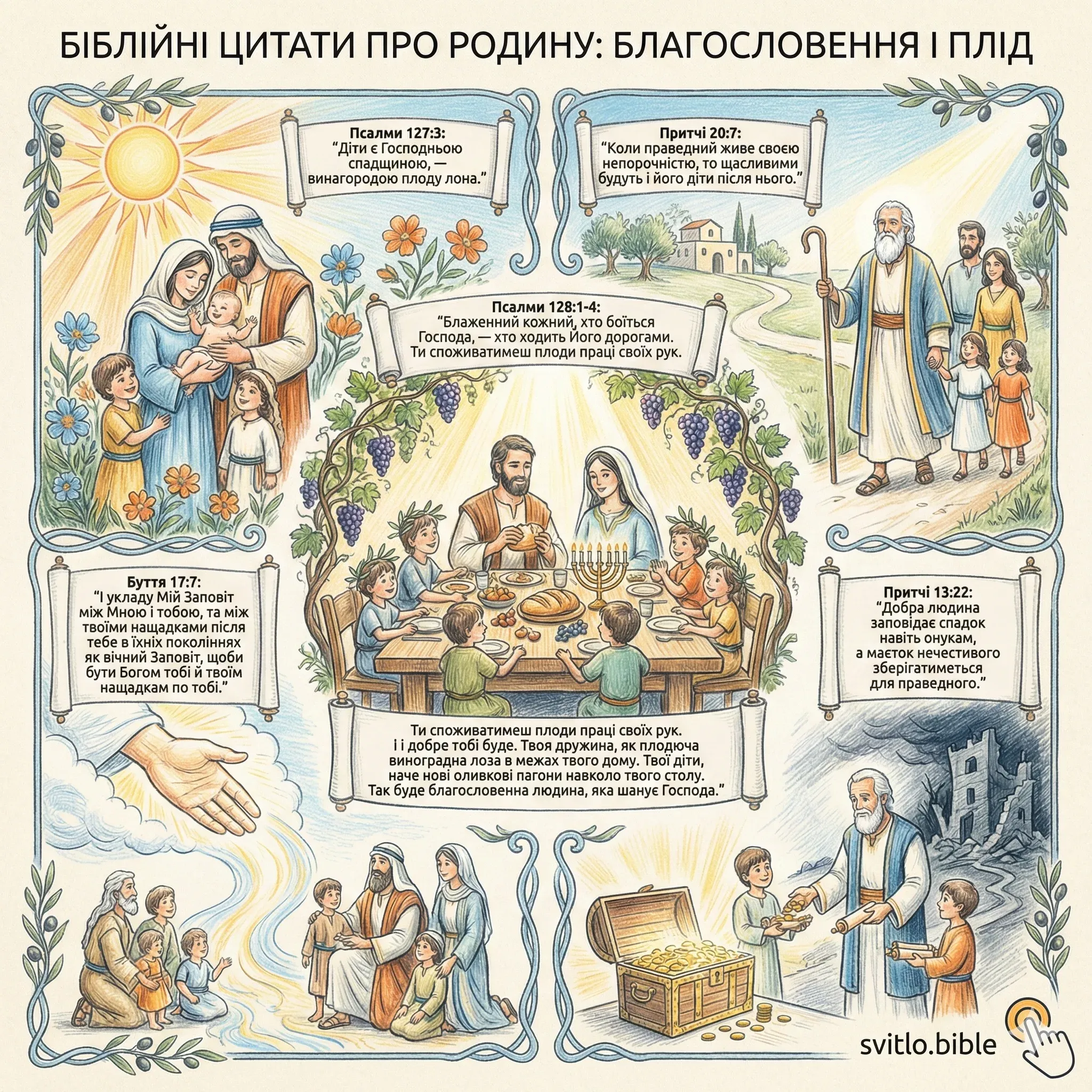 Біблійні цитати про родину