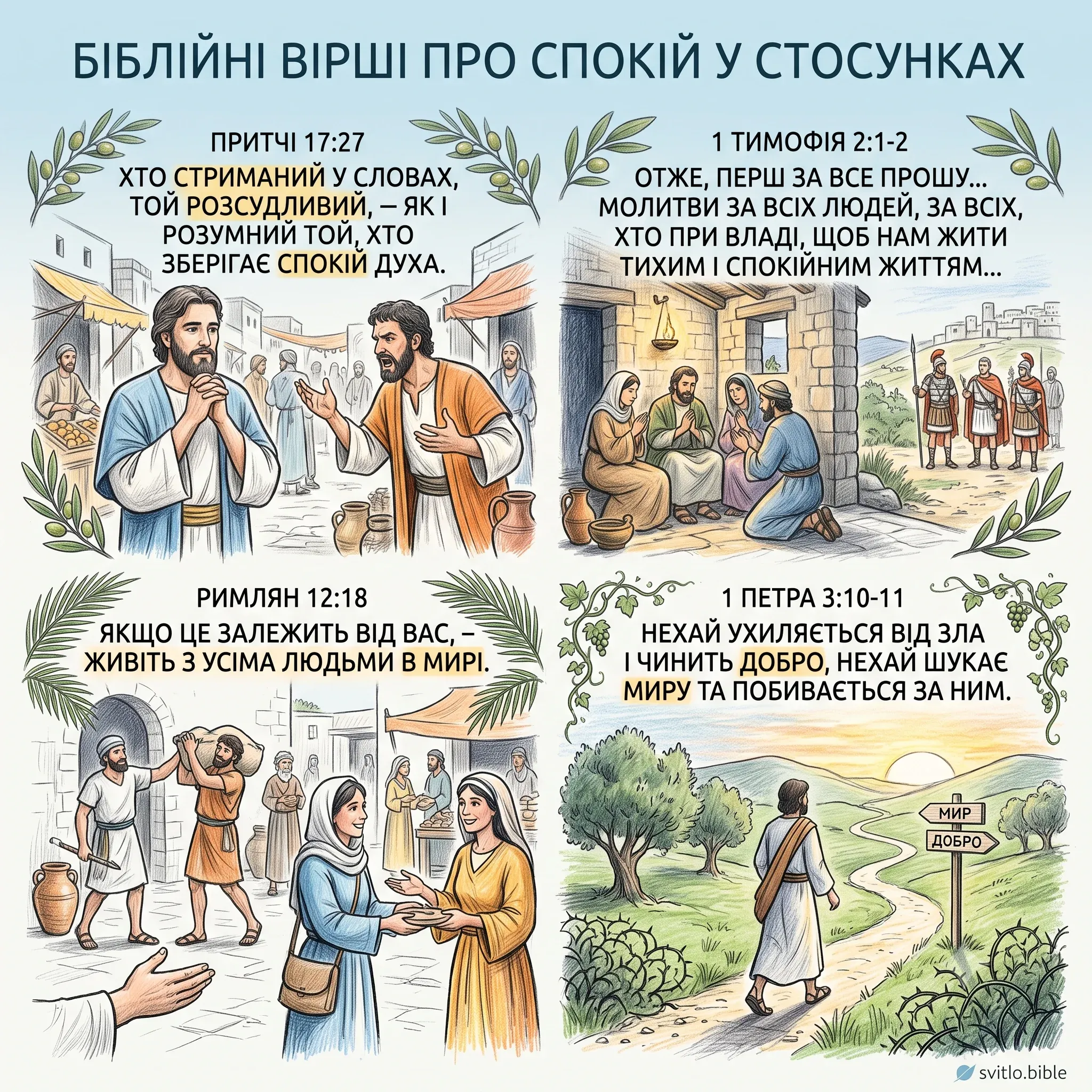 спокій у житті та стосунках