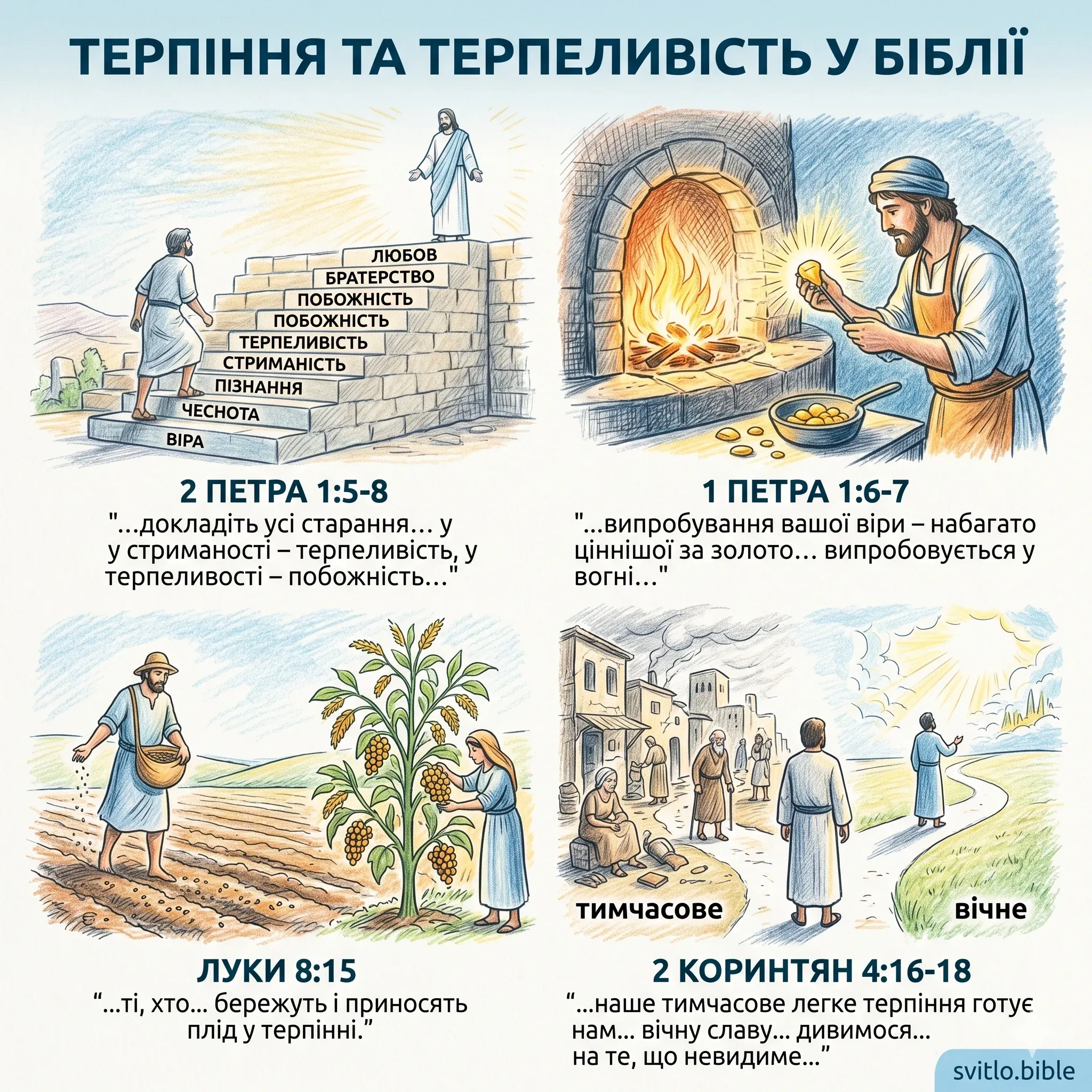 стриманості терпеливість, у терпеливості побожність