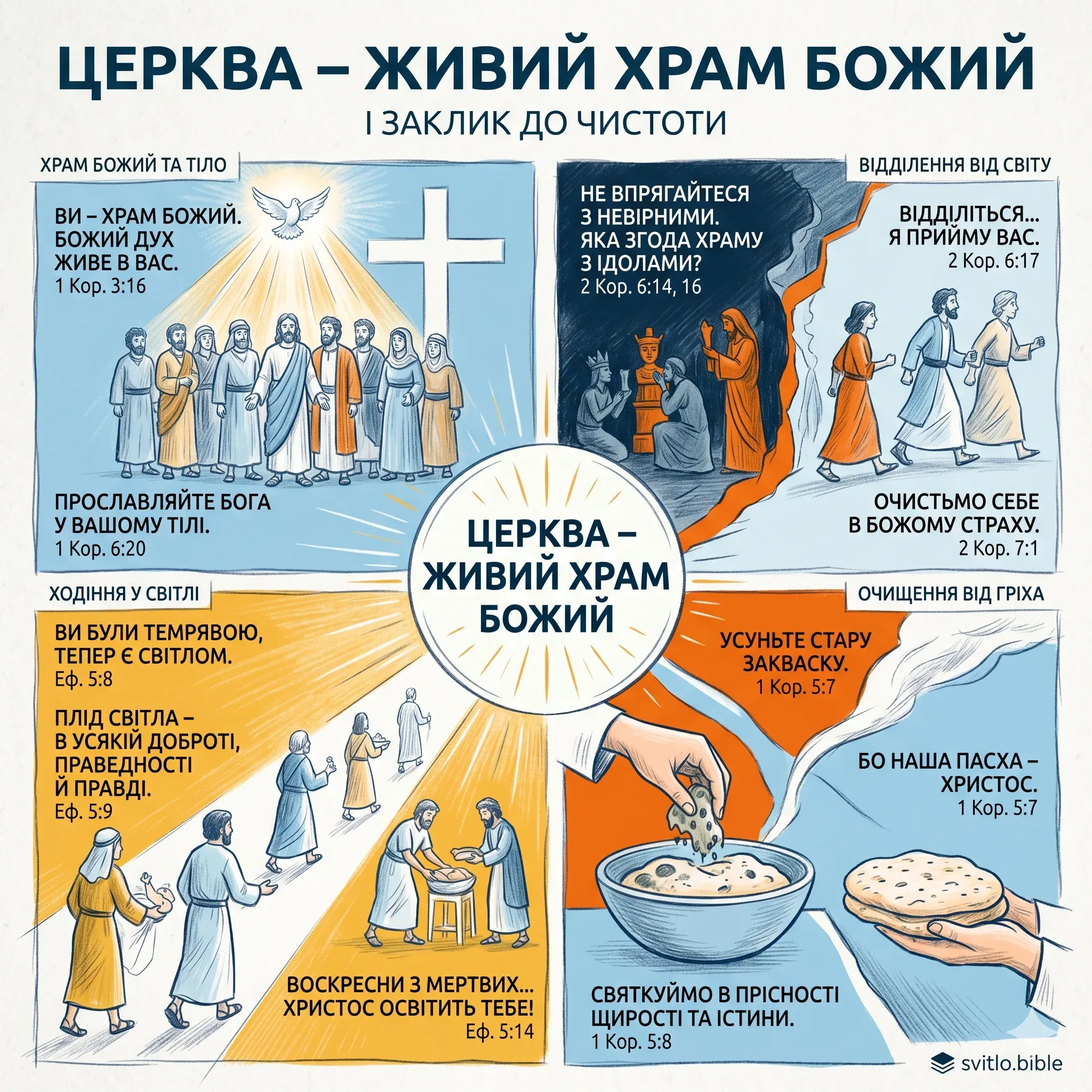 Біблійні вірші про святість і духовне життя Церкви