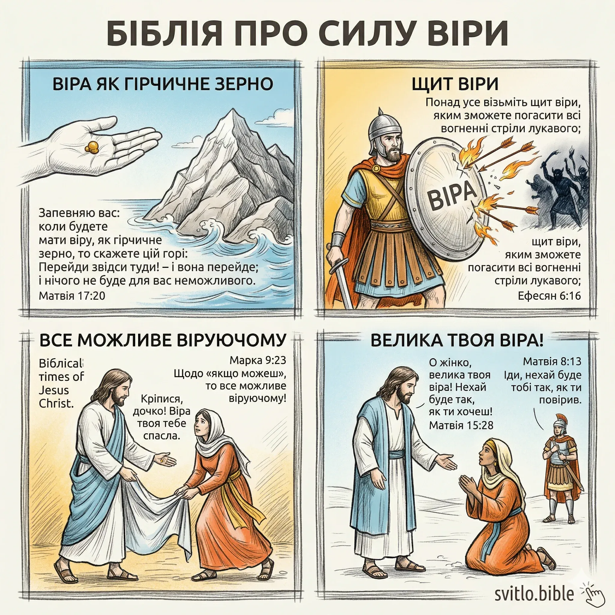 цитати з Біблії про віру