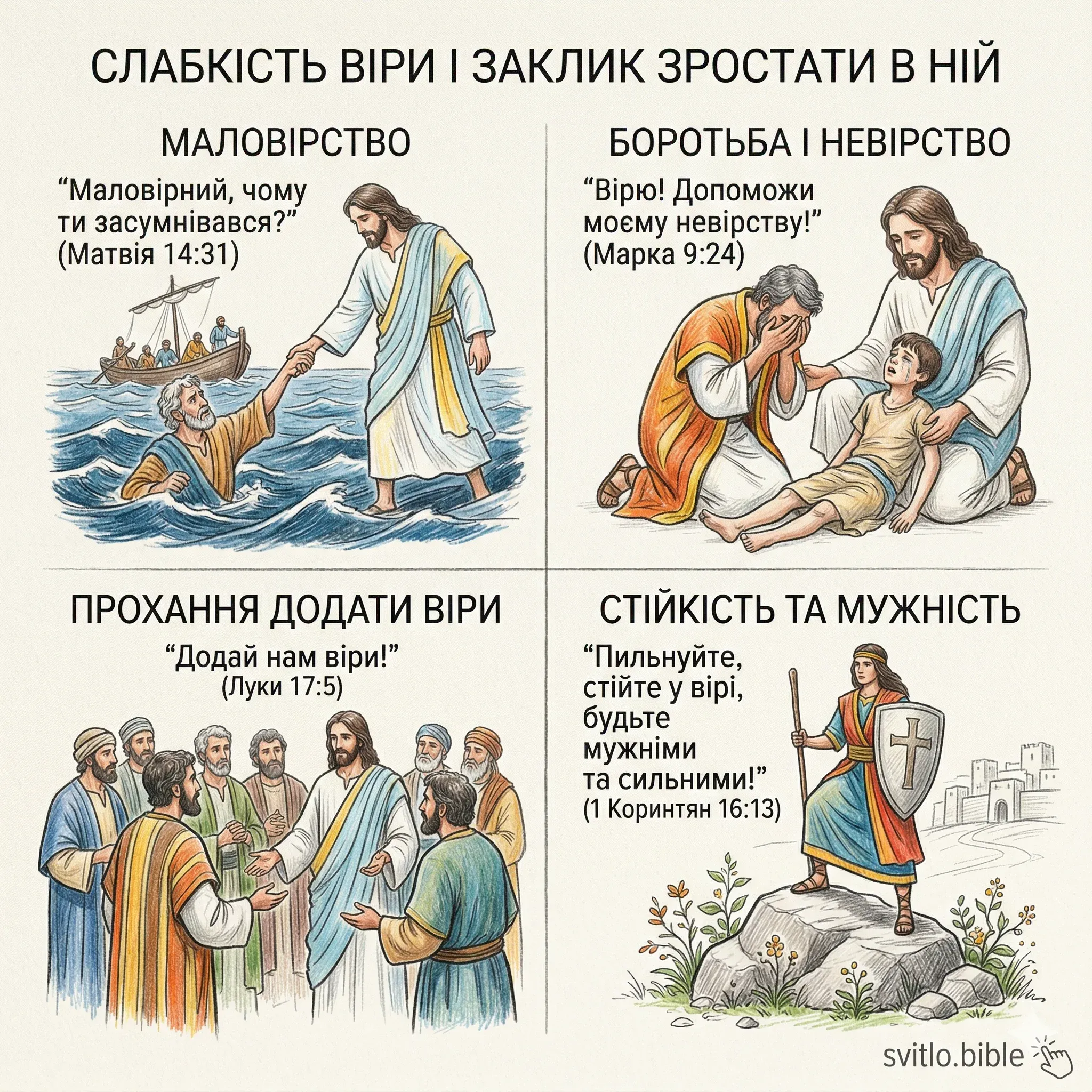 коли віри слабка
