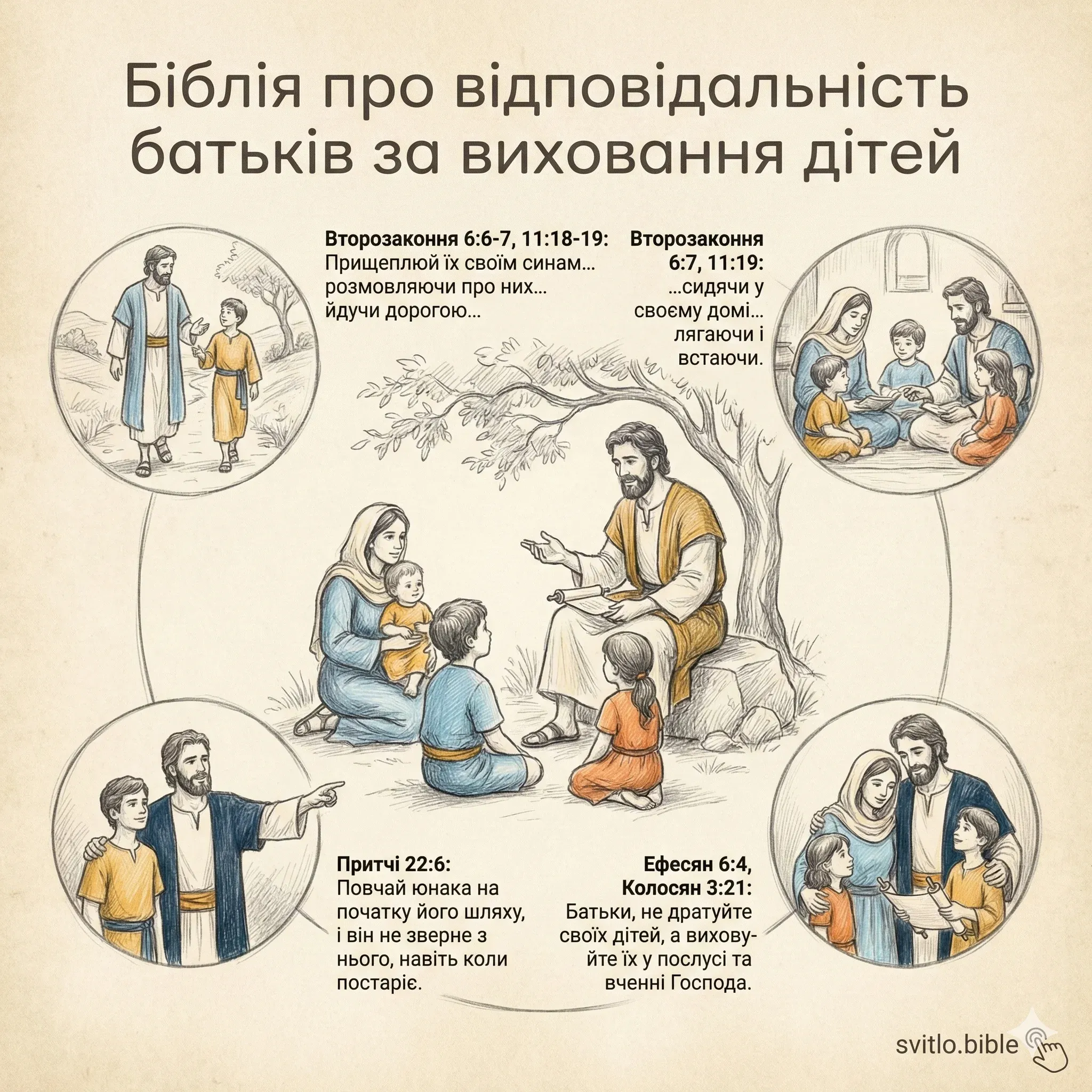 виховання дітей за Біблією