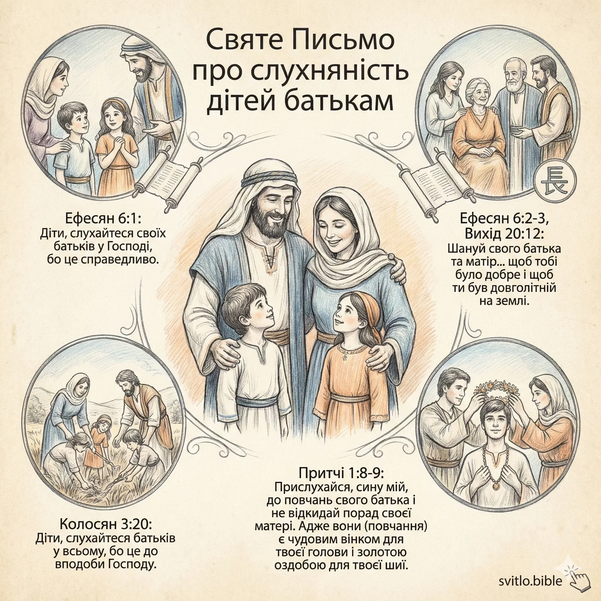 слухняність дітей батькам