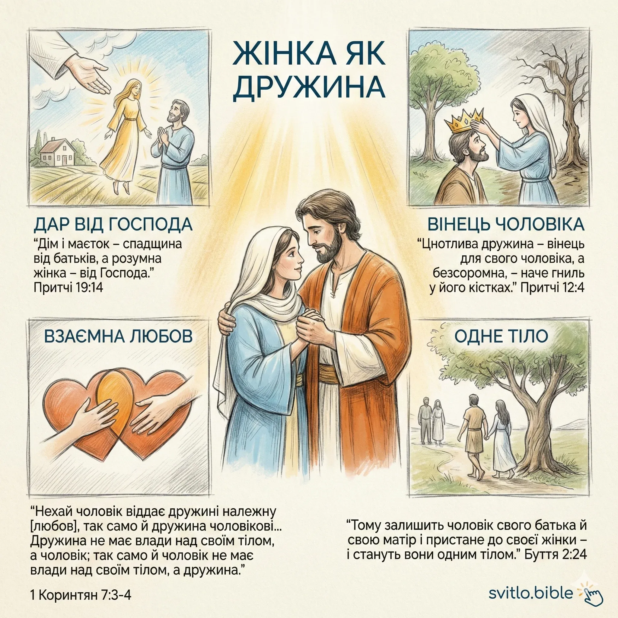 як жінка має ставитись до чоловіка Біблія