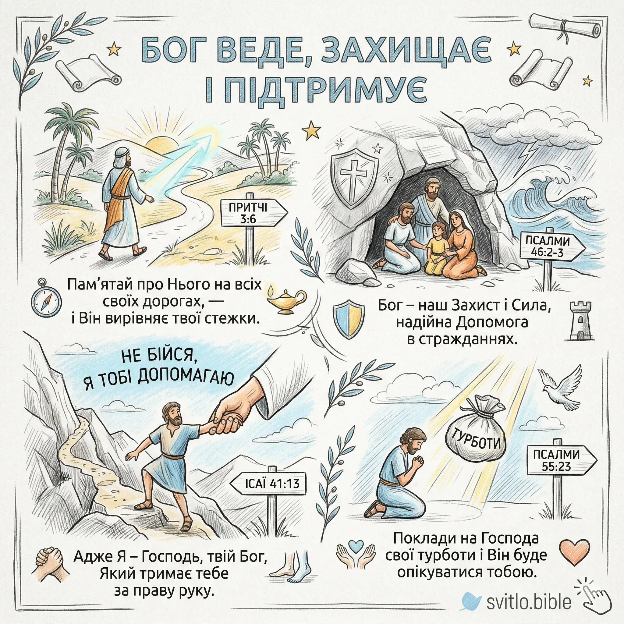 Бог веде, захищає і підтримує