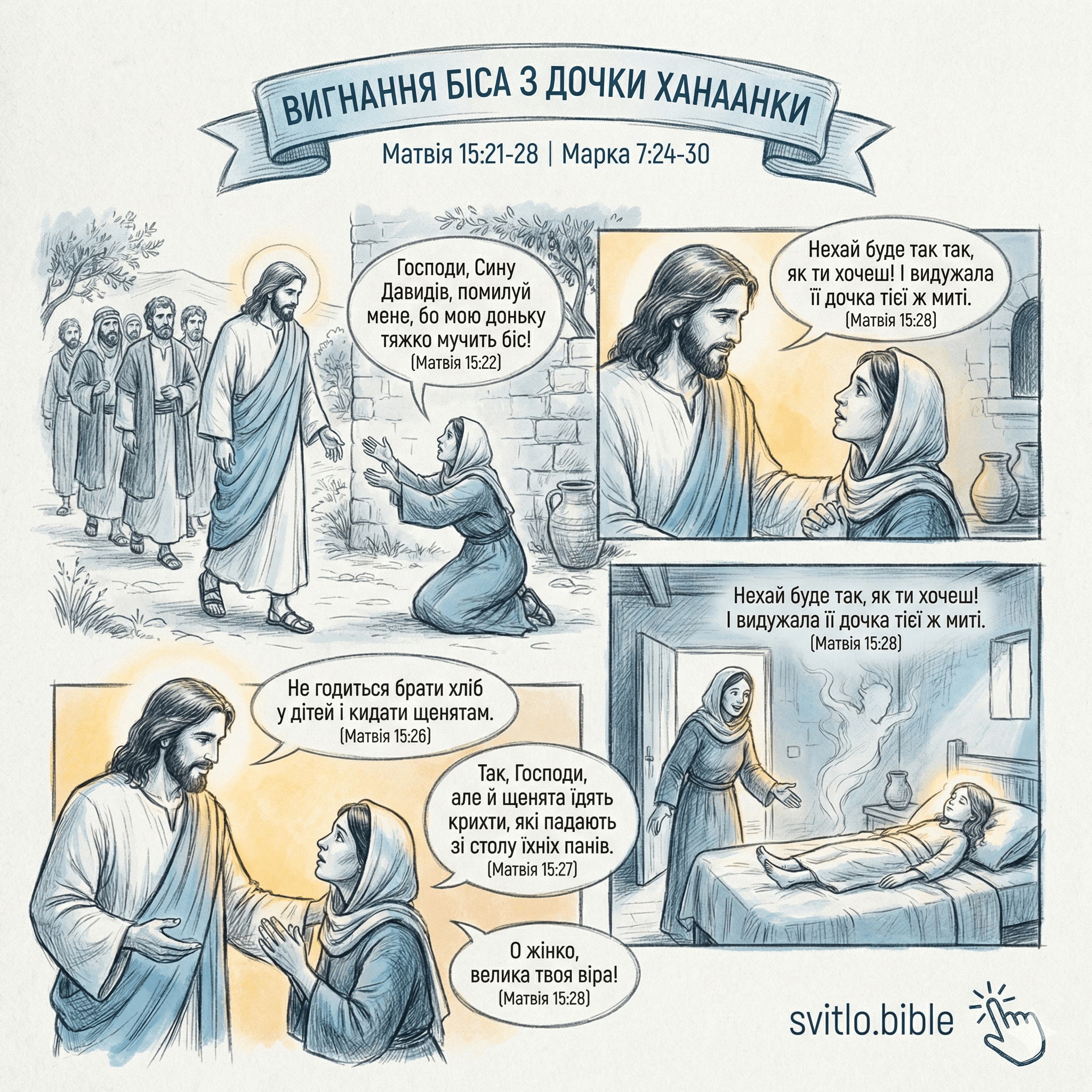 вигнання біса з дочки ханаанки