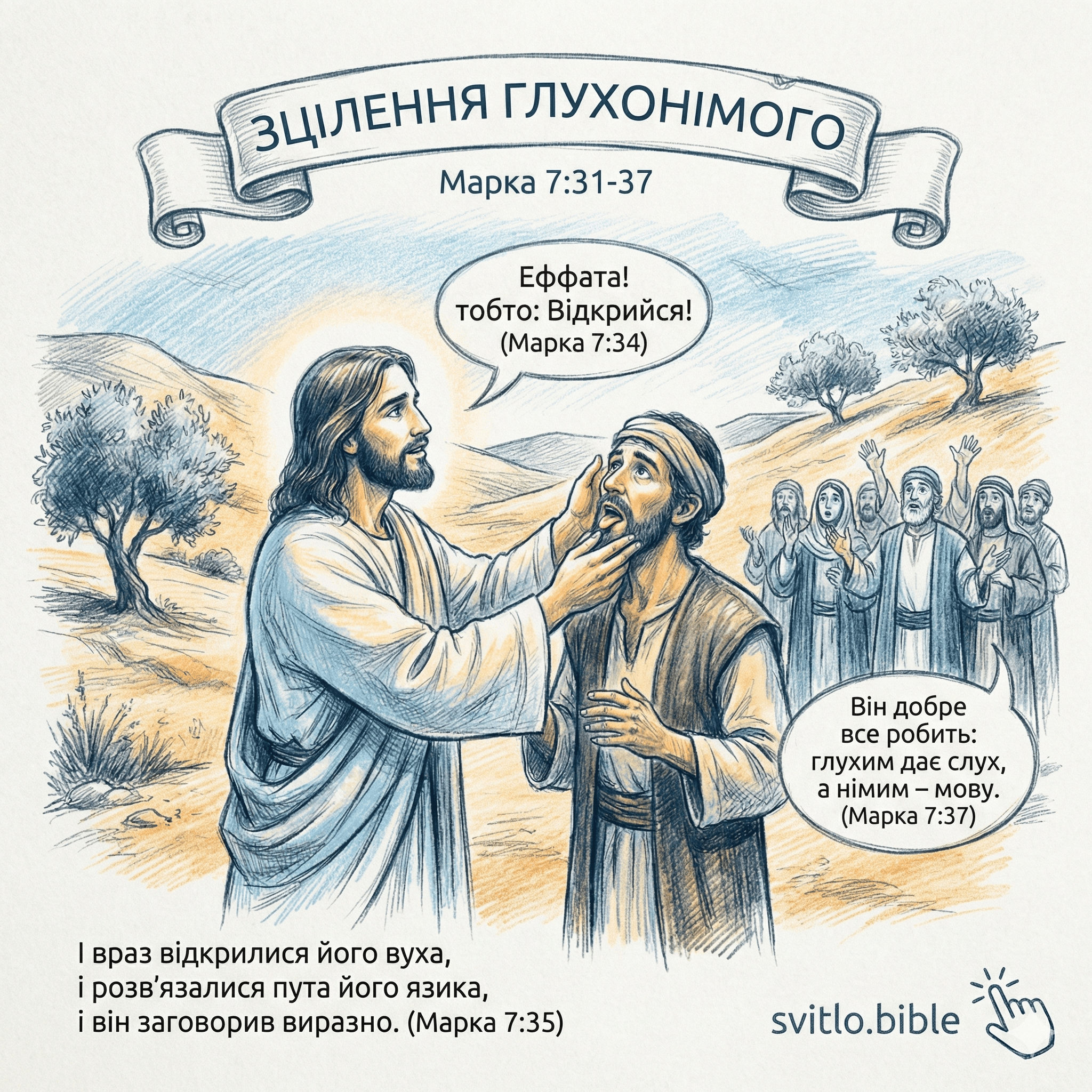зцілення глухонімого