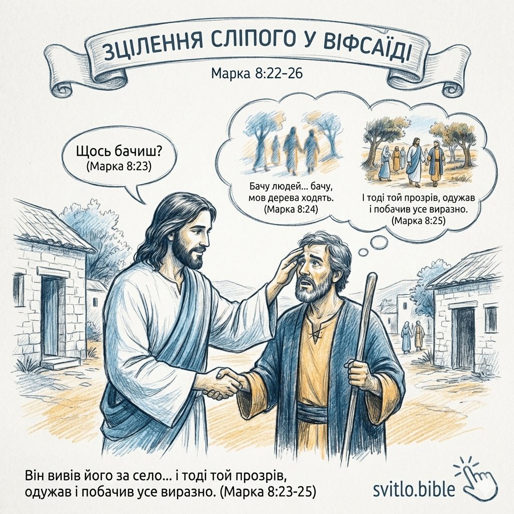 зцілення сліпого у Віфсаїді