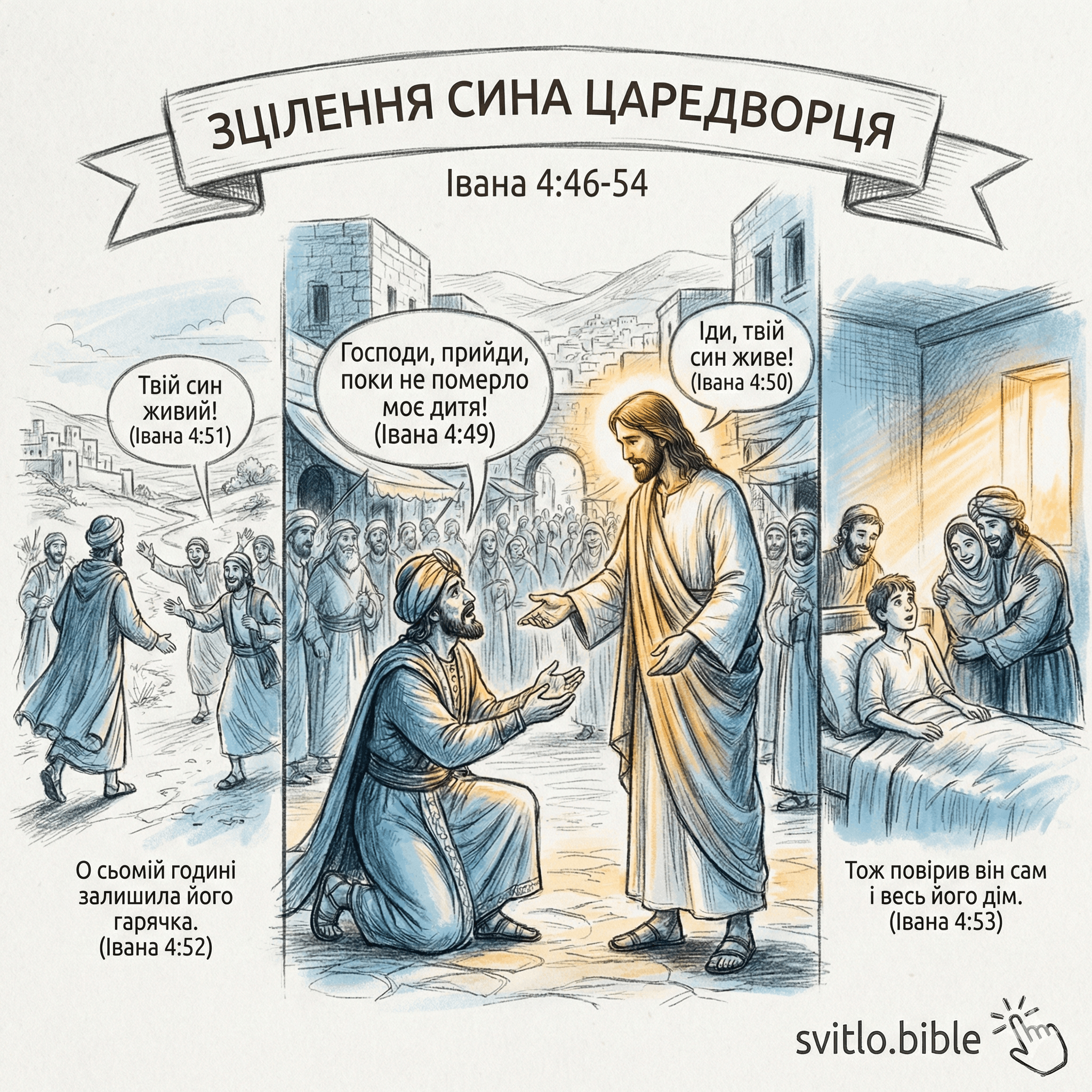 зцілення сина царедворця