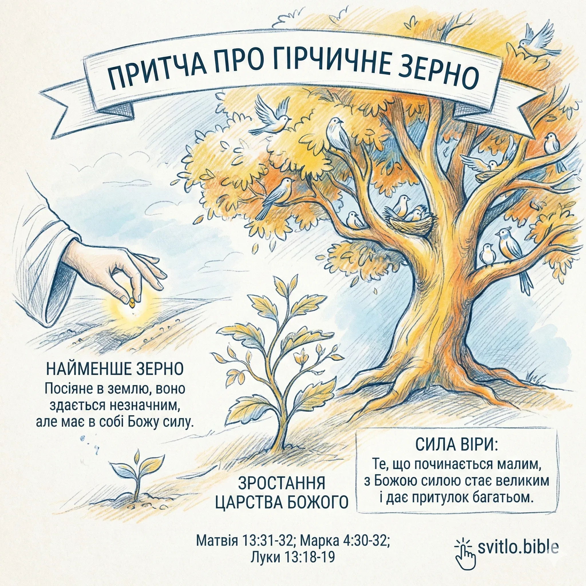 притча про зерно гірчиці