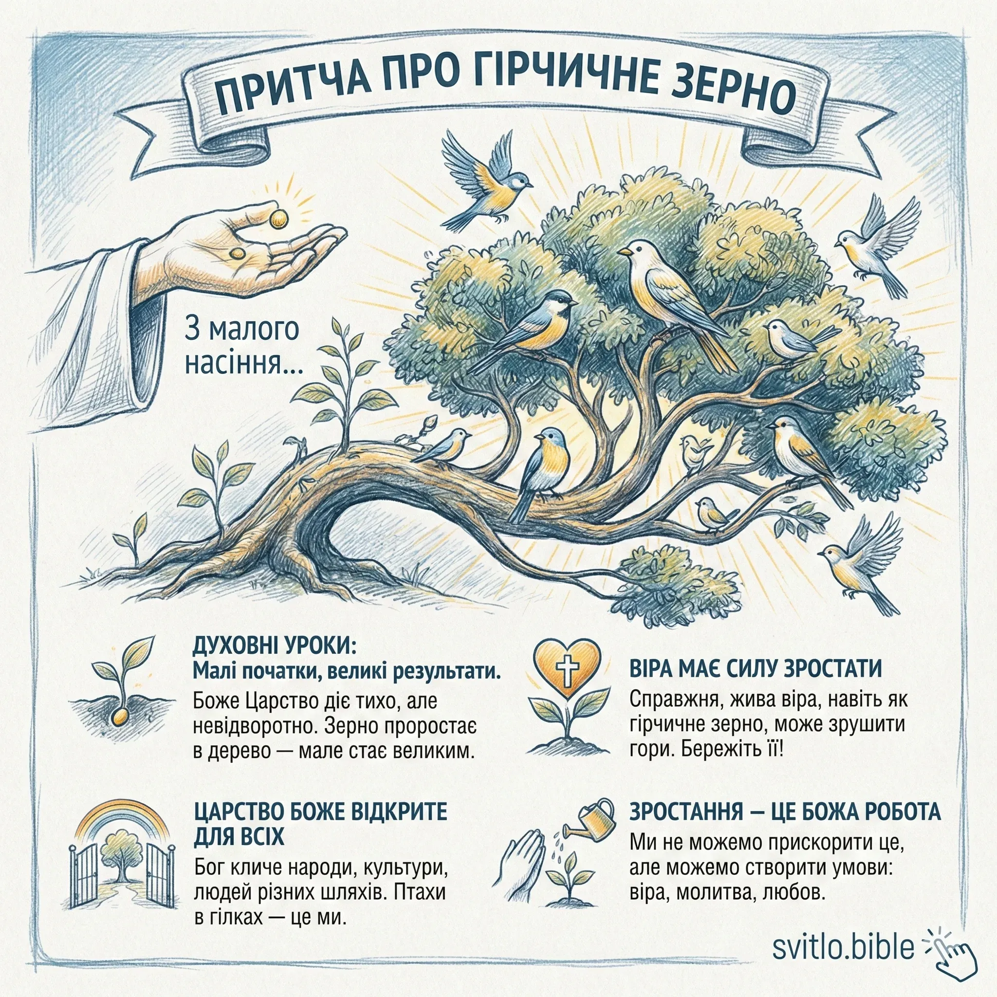 віра як гірчичне зерно
