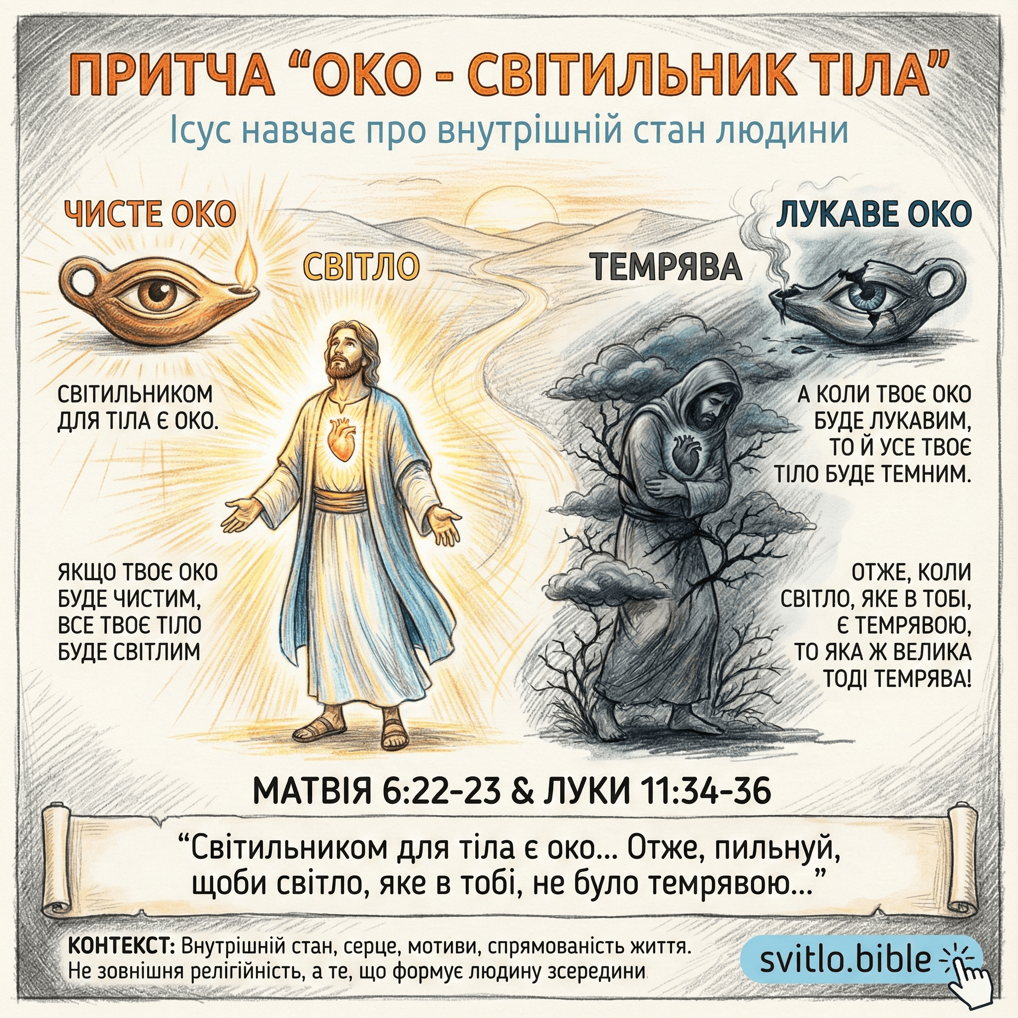 притча про око