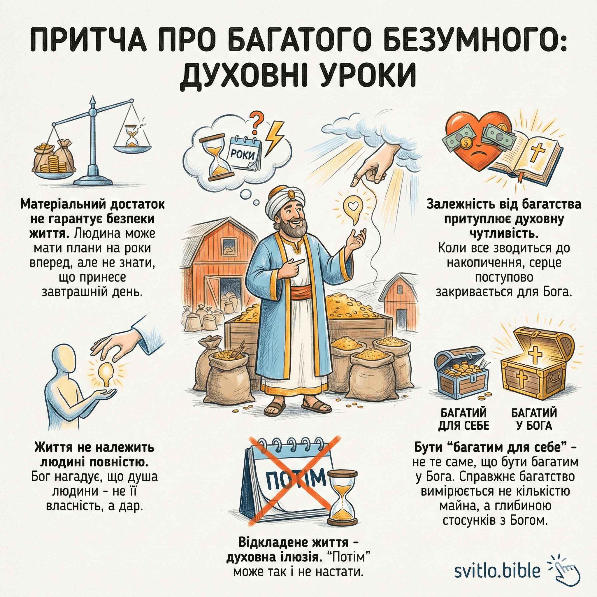 духвоні уроки притчі про багача