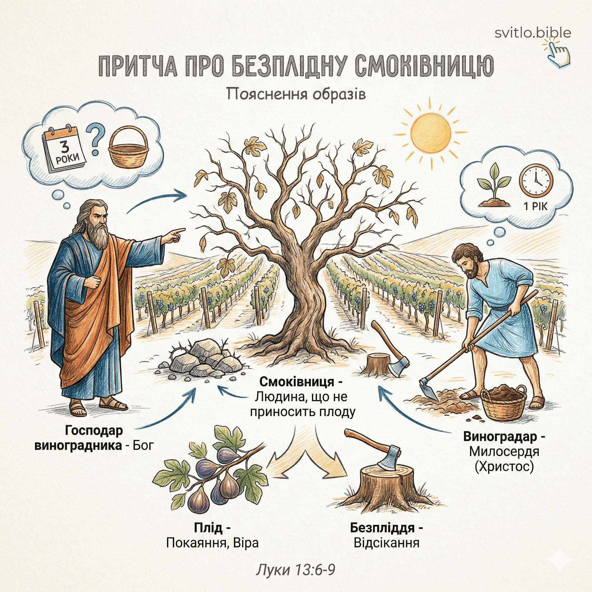 пояснення образів притчі про смаківницю