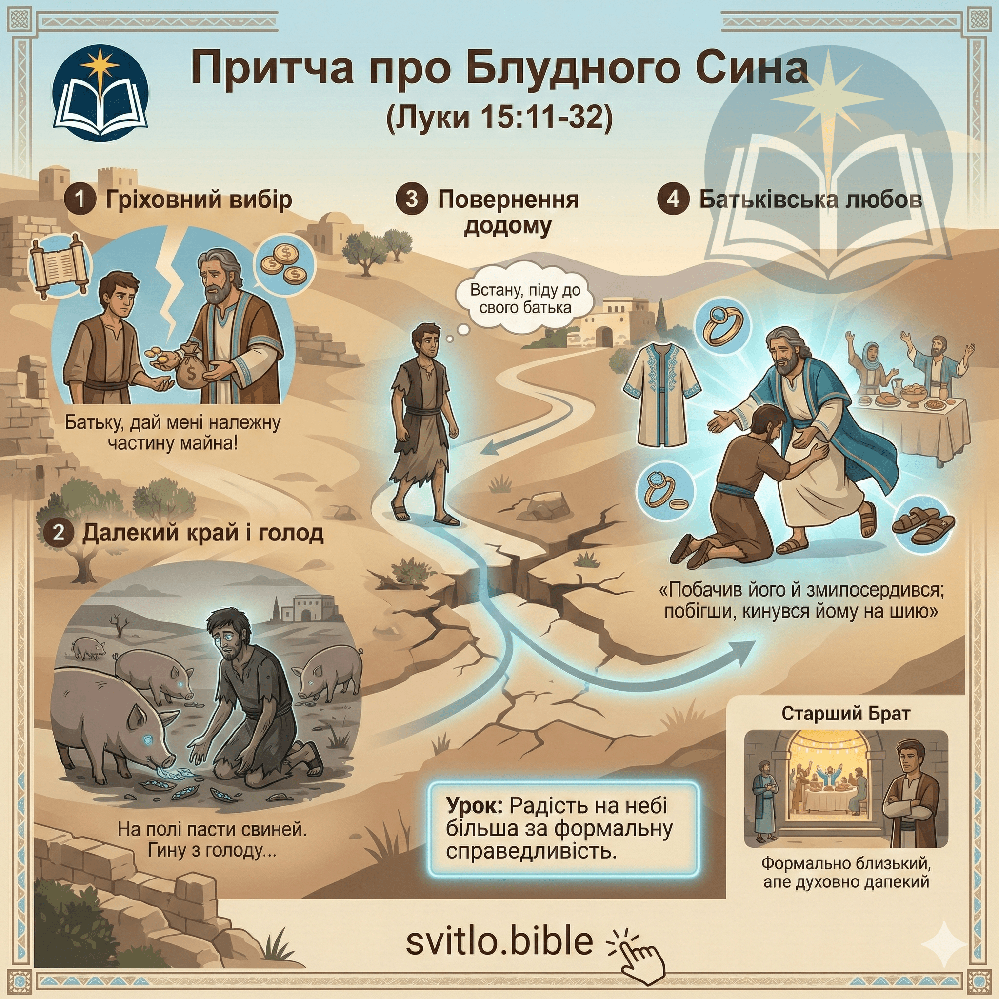 притча про блудного сина інфографіка