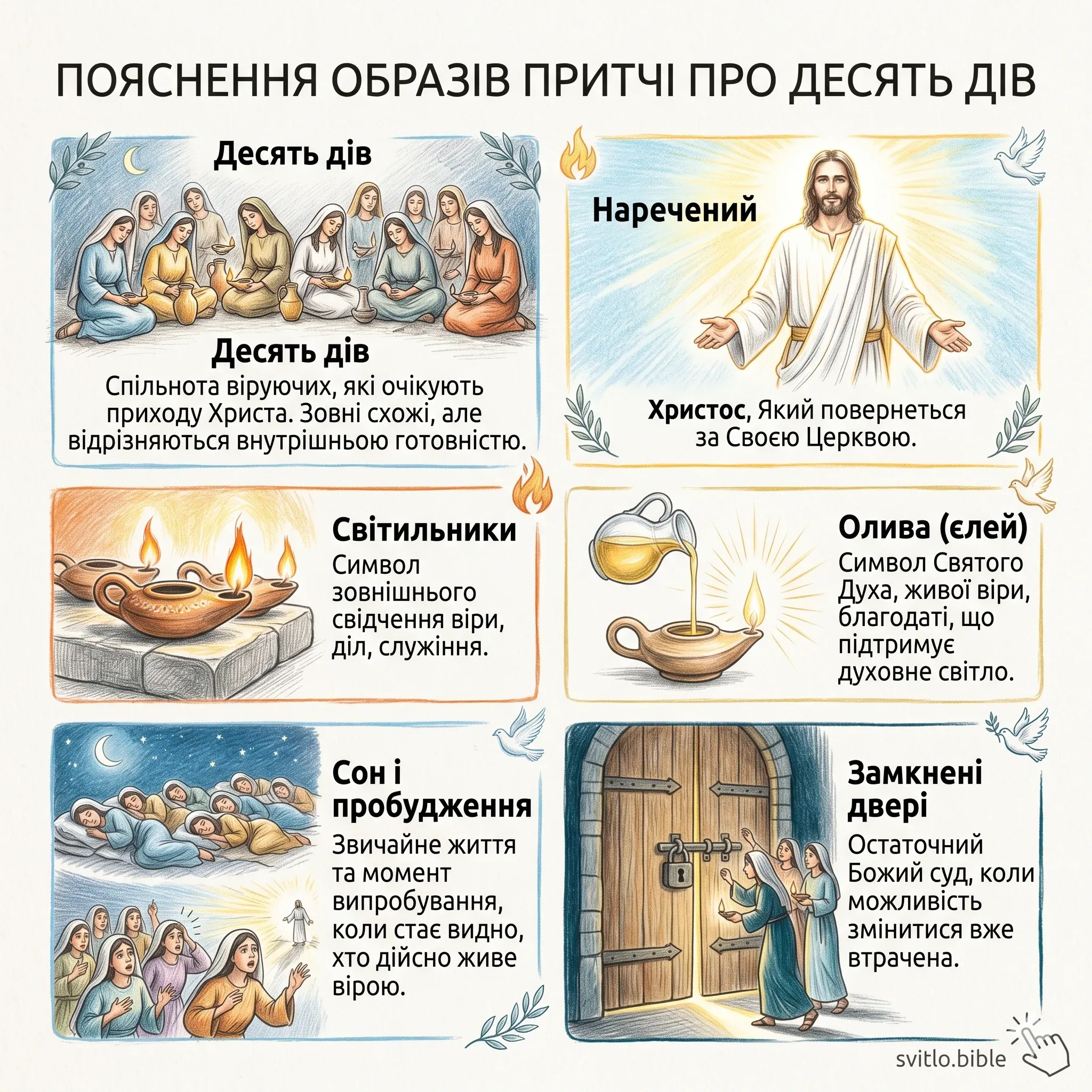 притча про 10 дів тлумачення
