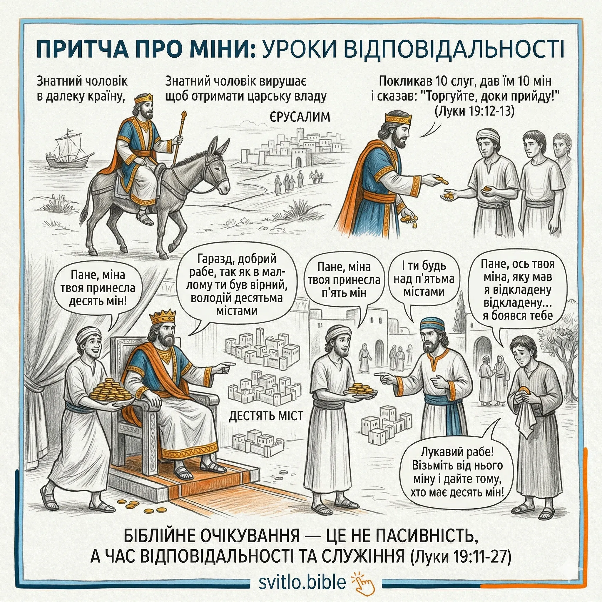 сенс притчі про міни