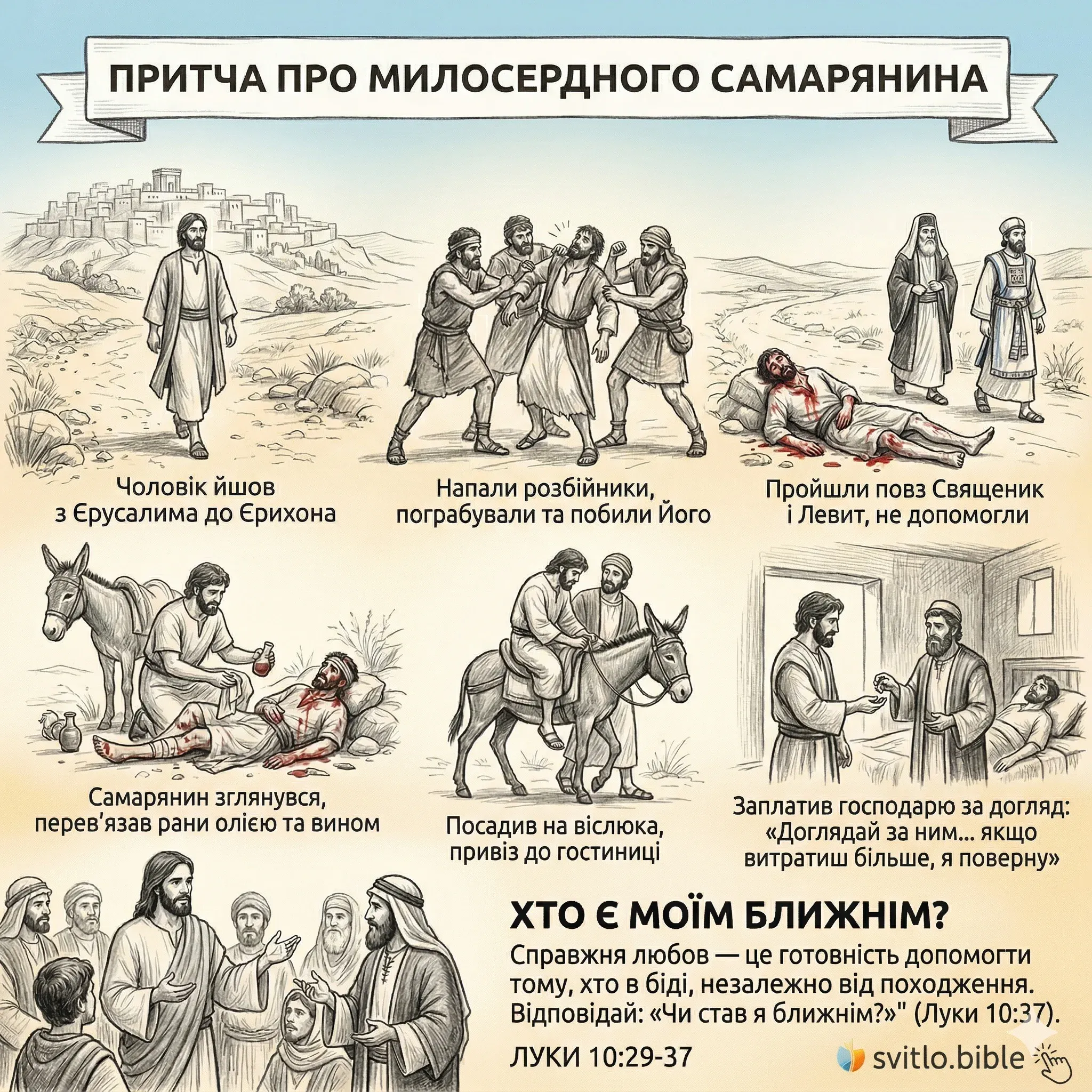 притча про милосердного самаритянина