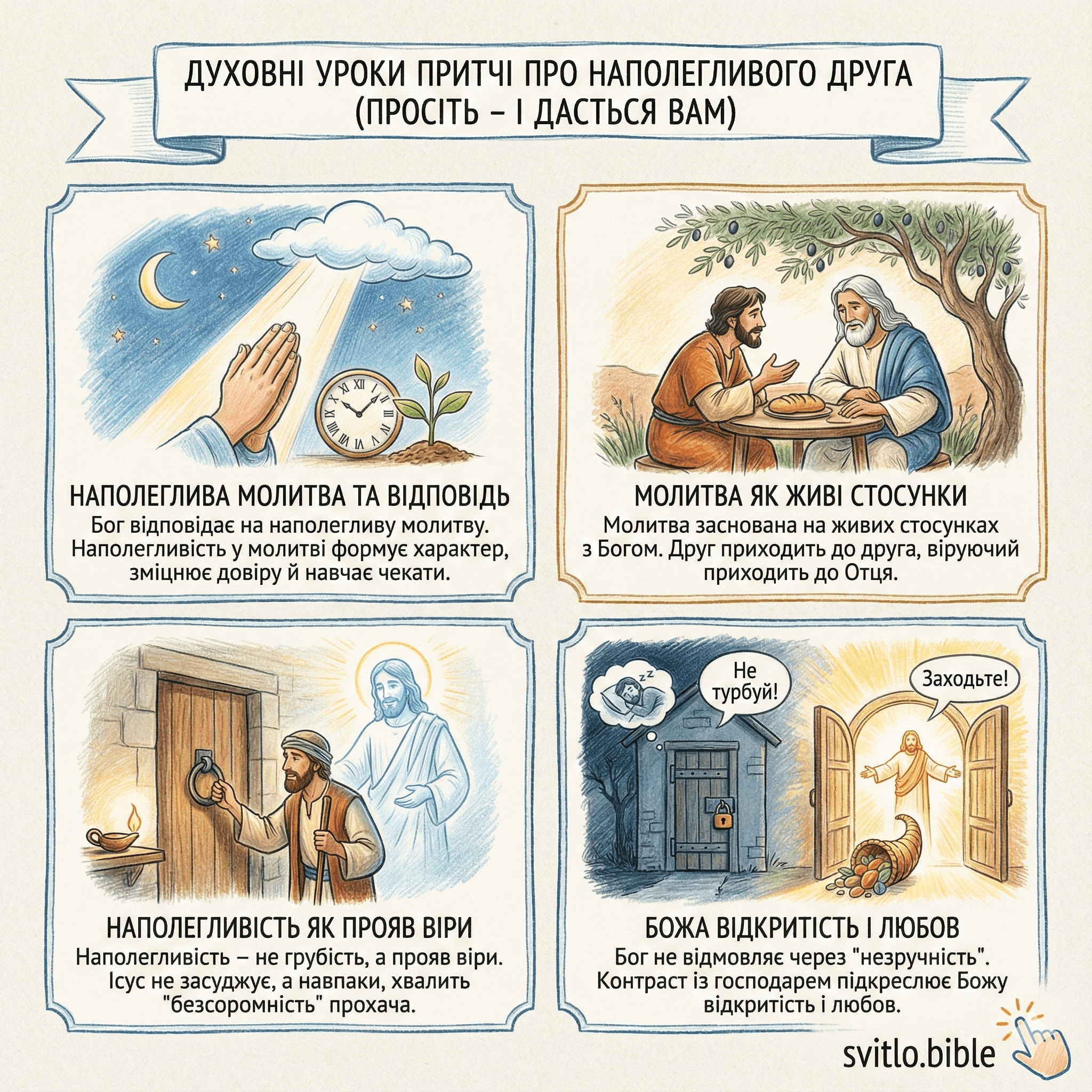 притча про друга вночі