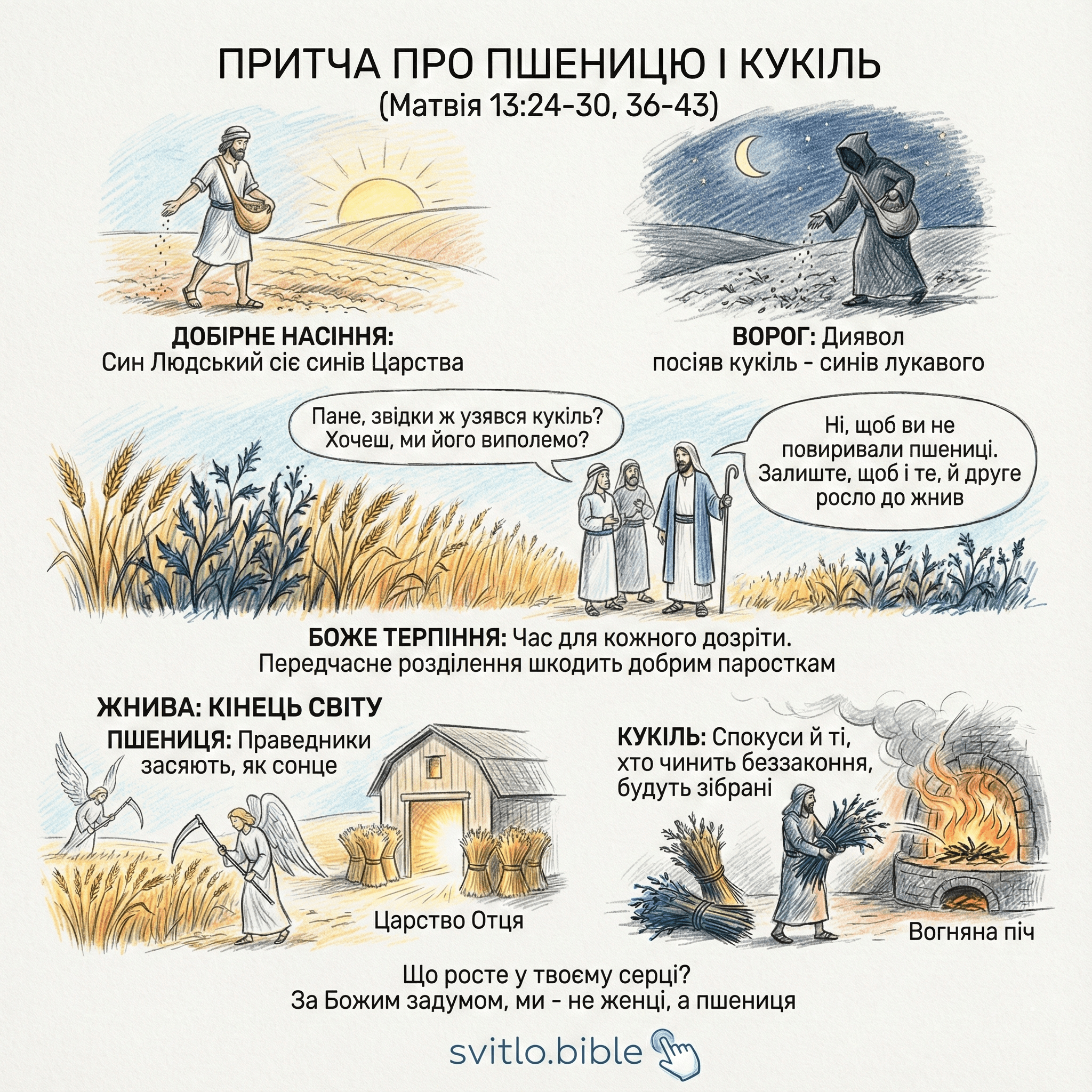 притча про пшеницю і кукіль