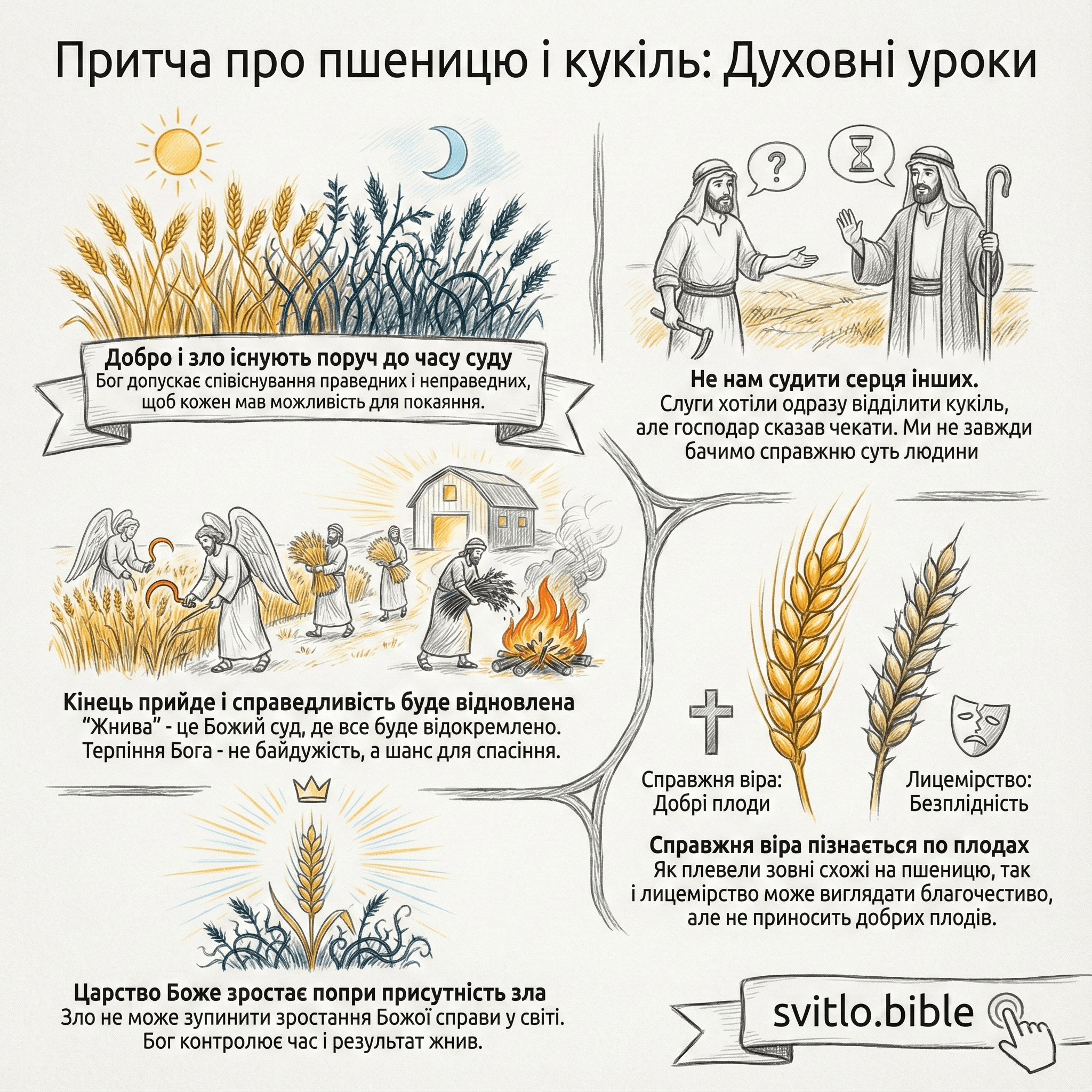 причта про пшеницю серед плевелів