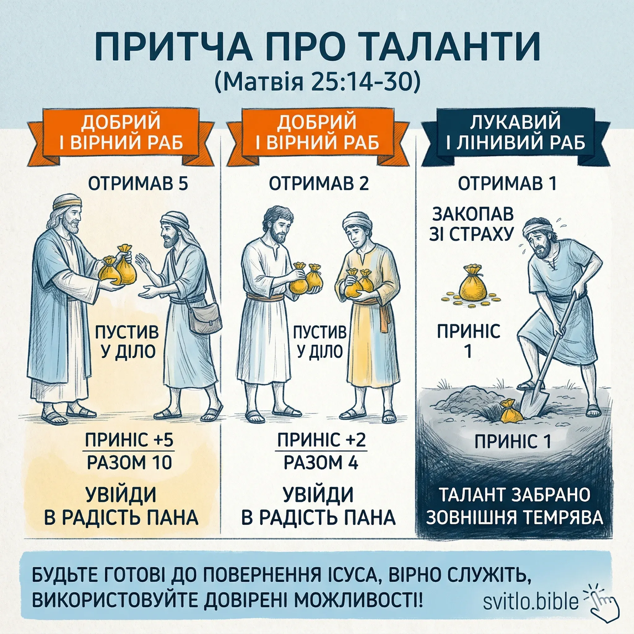 тлумачення притчі про таланти