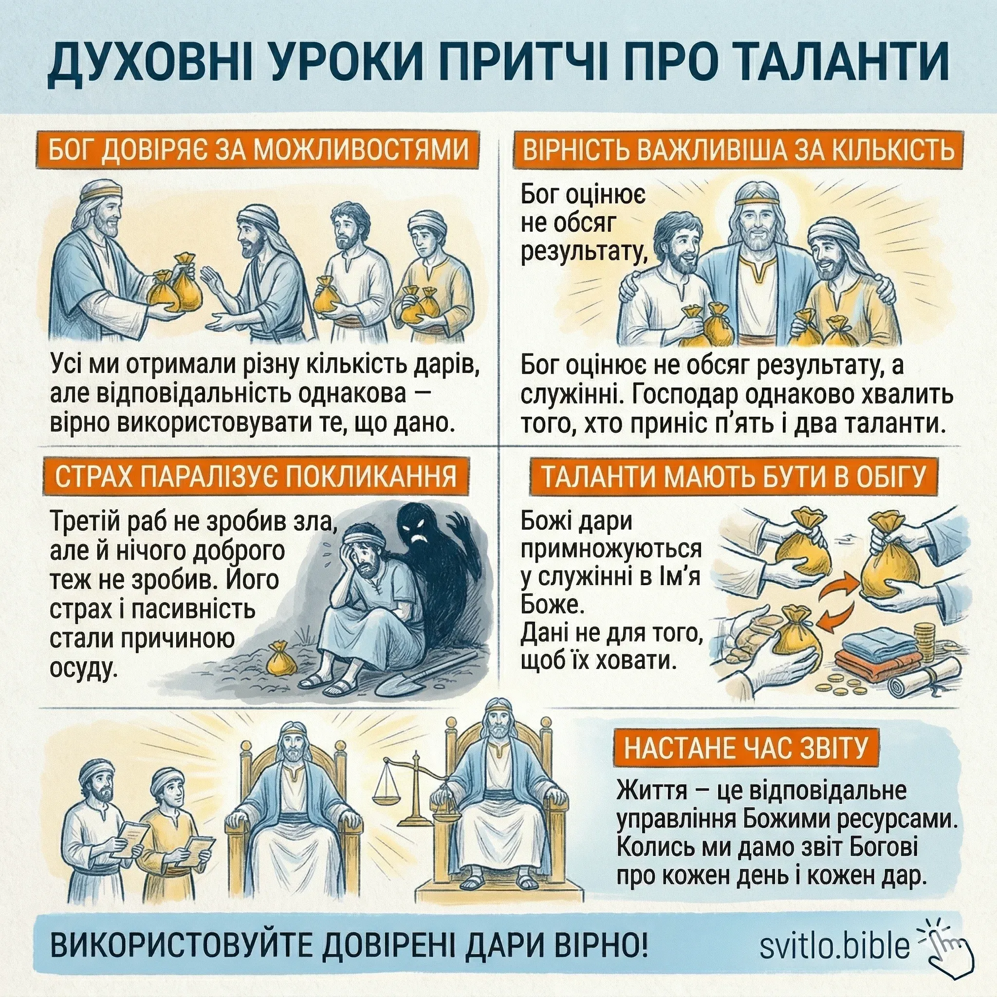 чому вчить притча про таланти