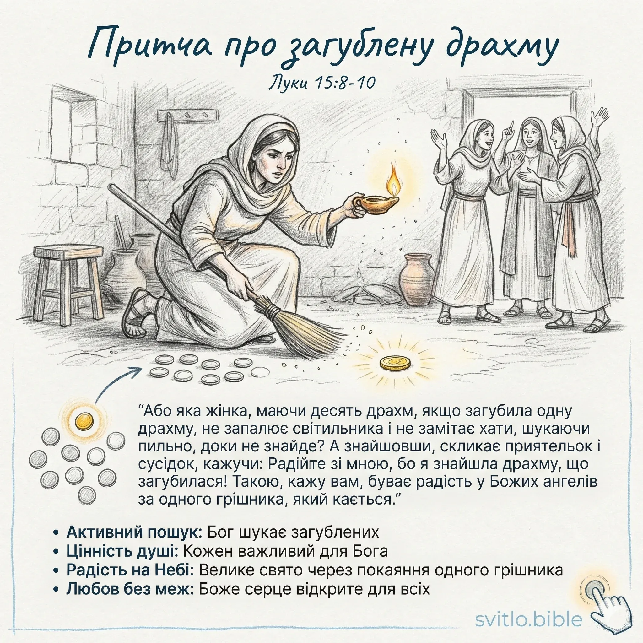 притча про загублену монету
