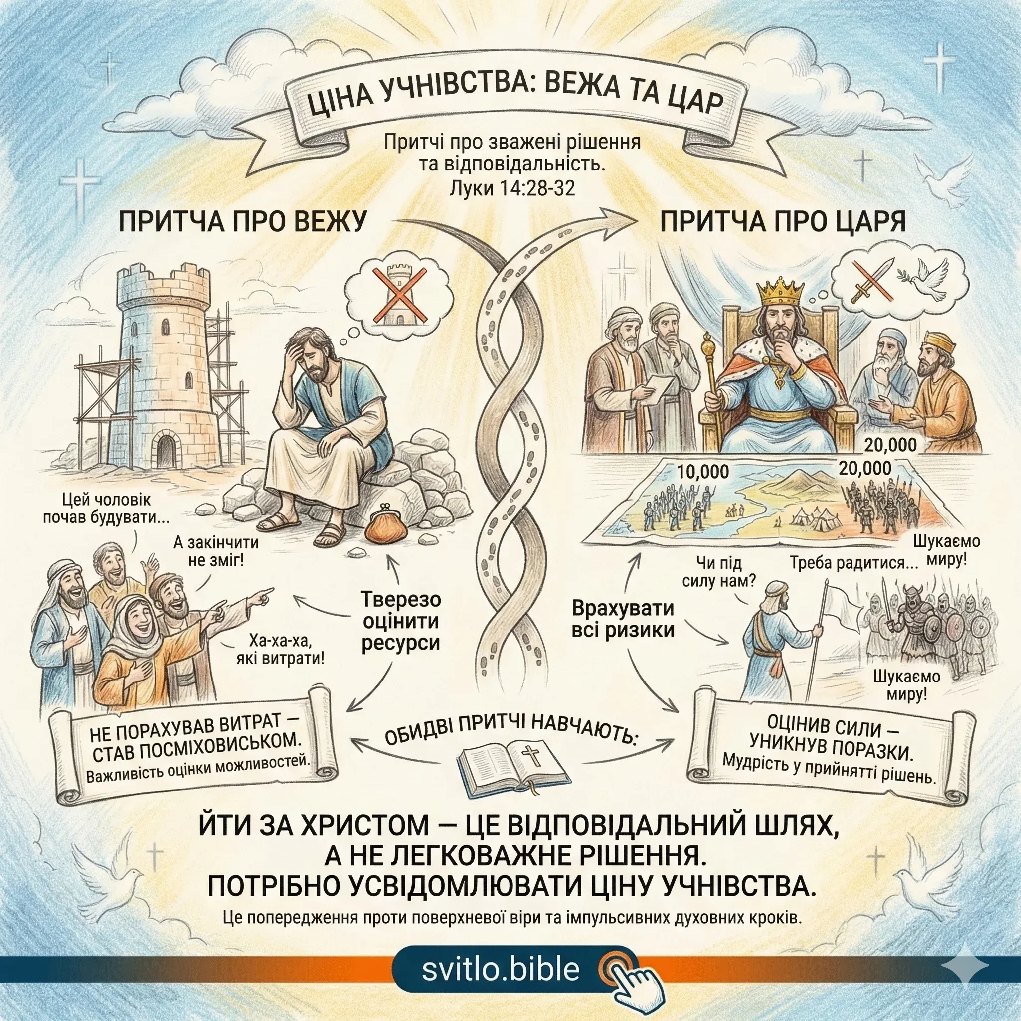 притча про вежу та царя